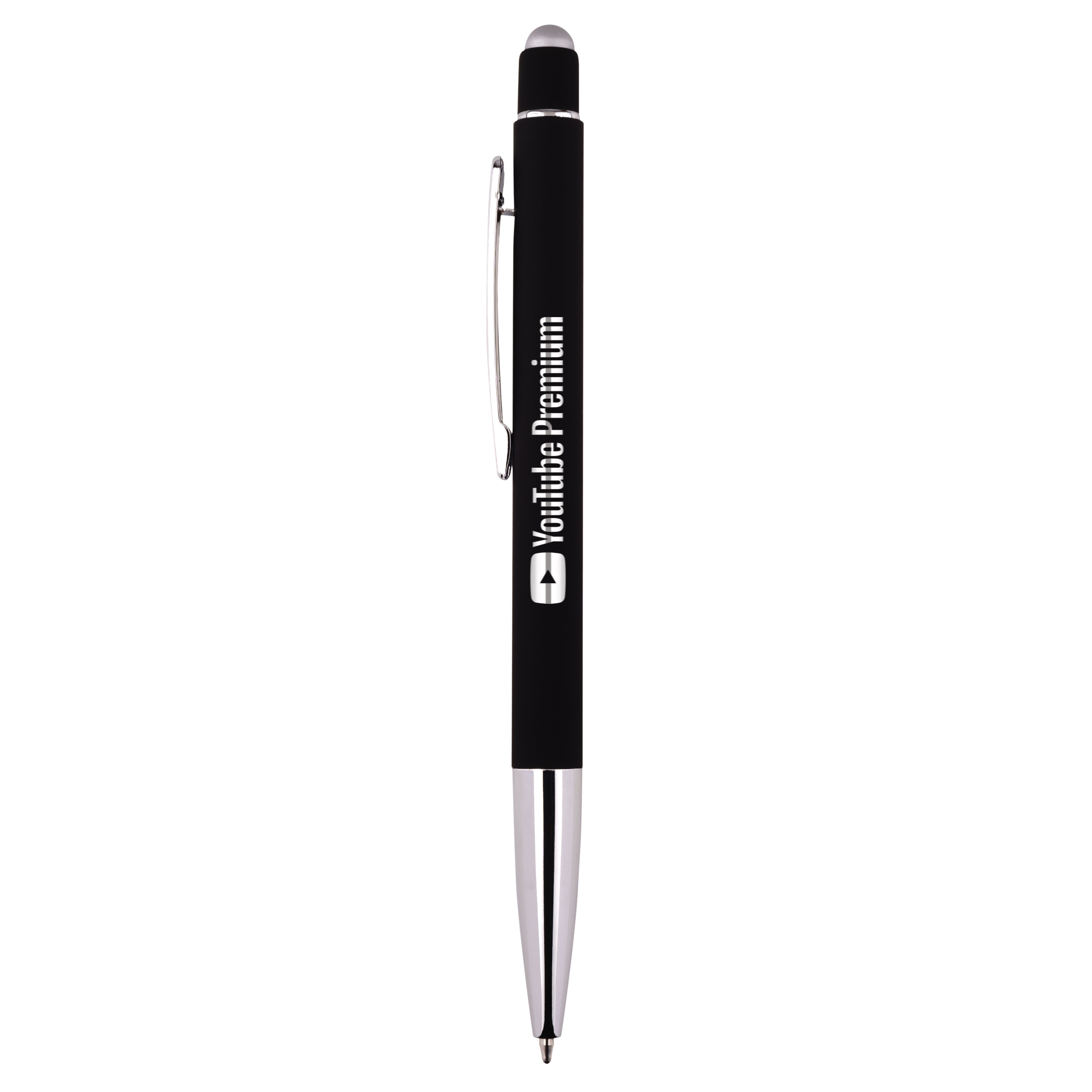 Spectorandco Top notch reflection 2-in-1 ballpoint pen / stylus - I154 BLACK-CHROME