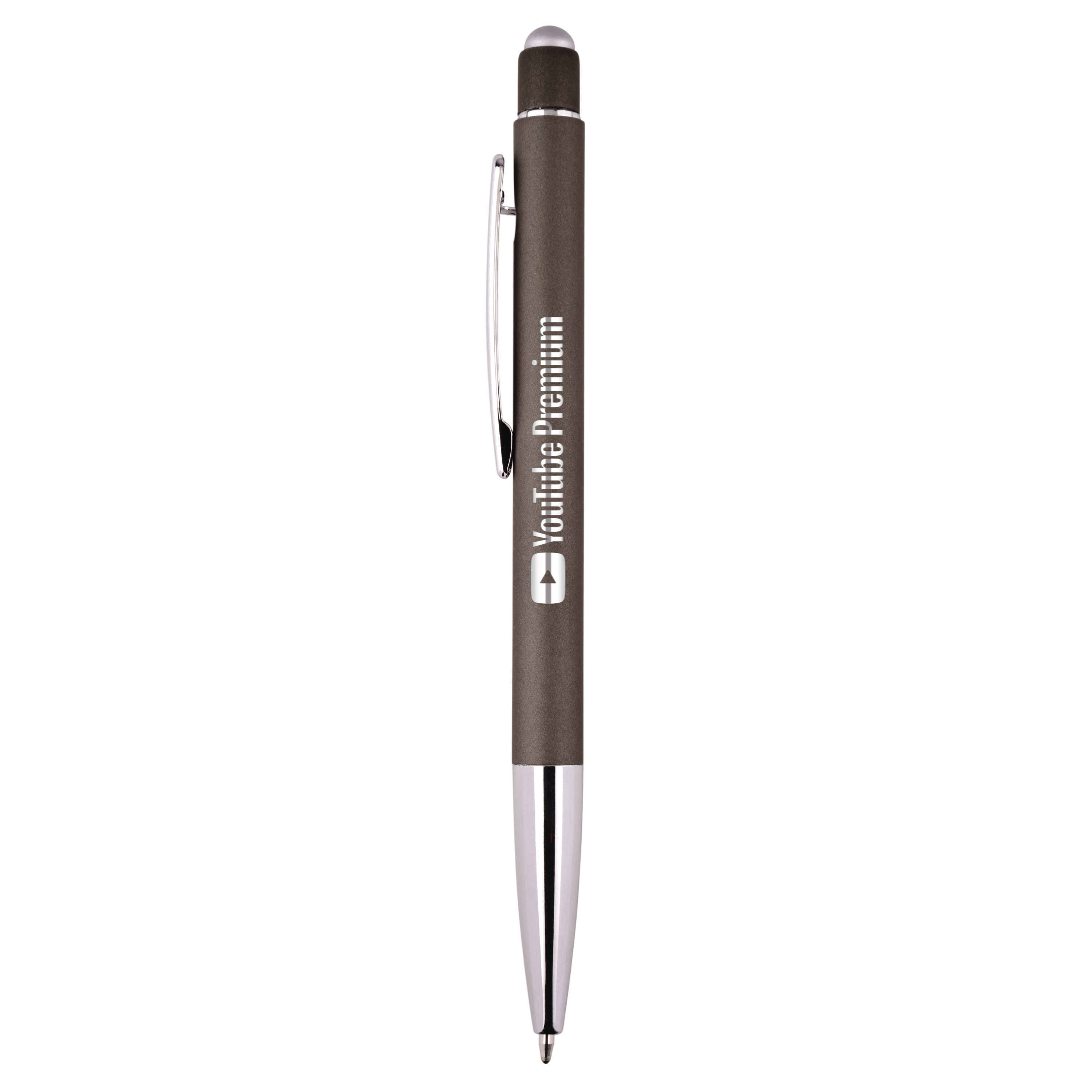 Spectorandco Top notch reflection 2-in-1 ballpoint pen / stylus - I154 CHARCOAL-CHROME