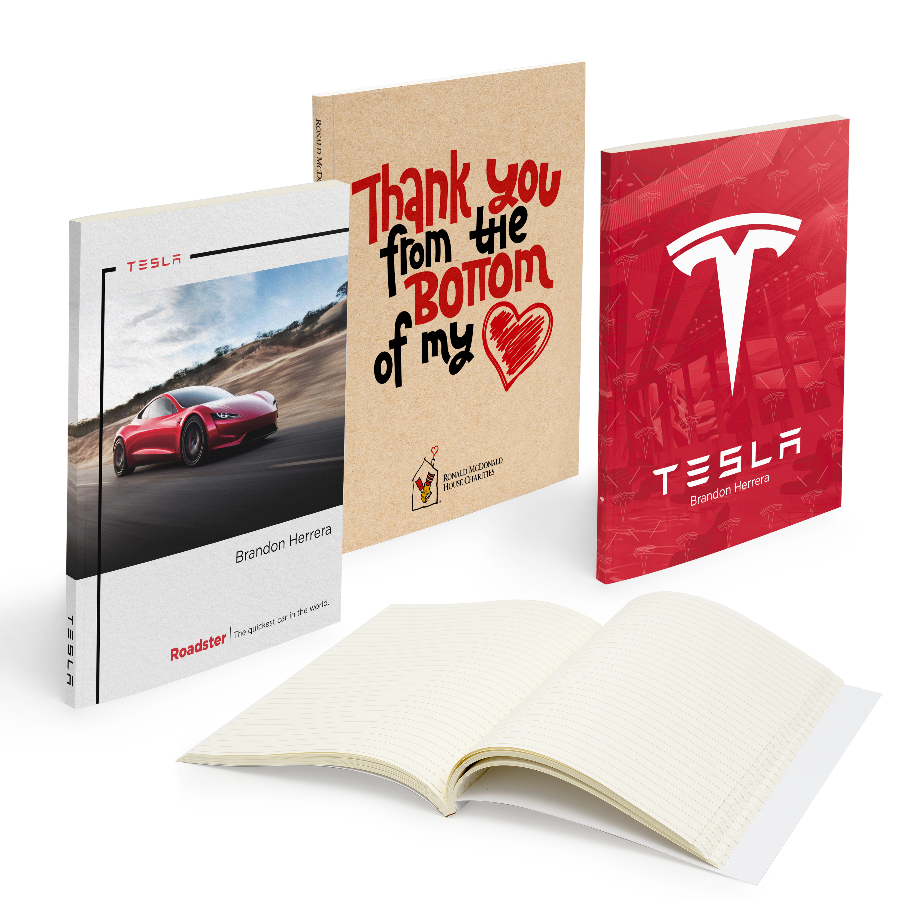 Spectorandco Magna perfect bound notebook (5.5" x 8.25" with 150 pages)  - SC106 