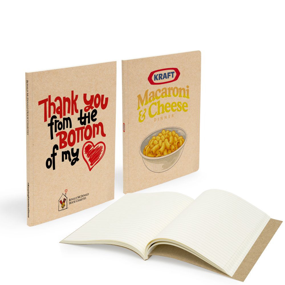 Spectorandco Mighty perfect bound notebook (7" x 9" with 150 pages) - SC107 KRAFT-LINED