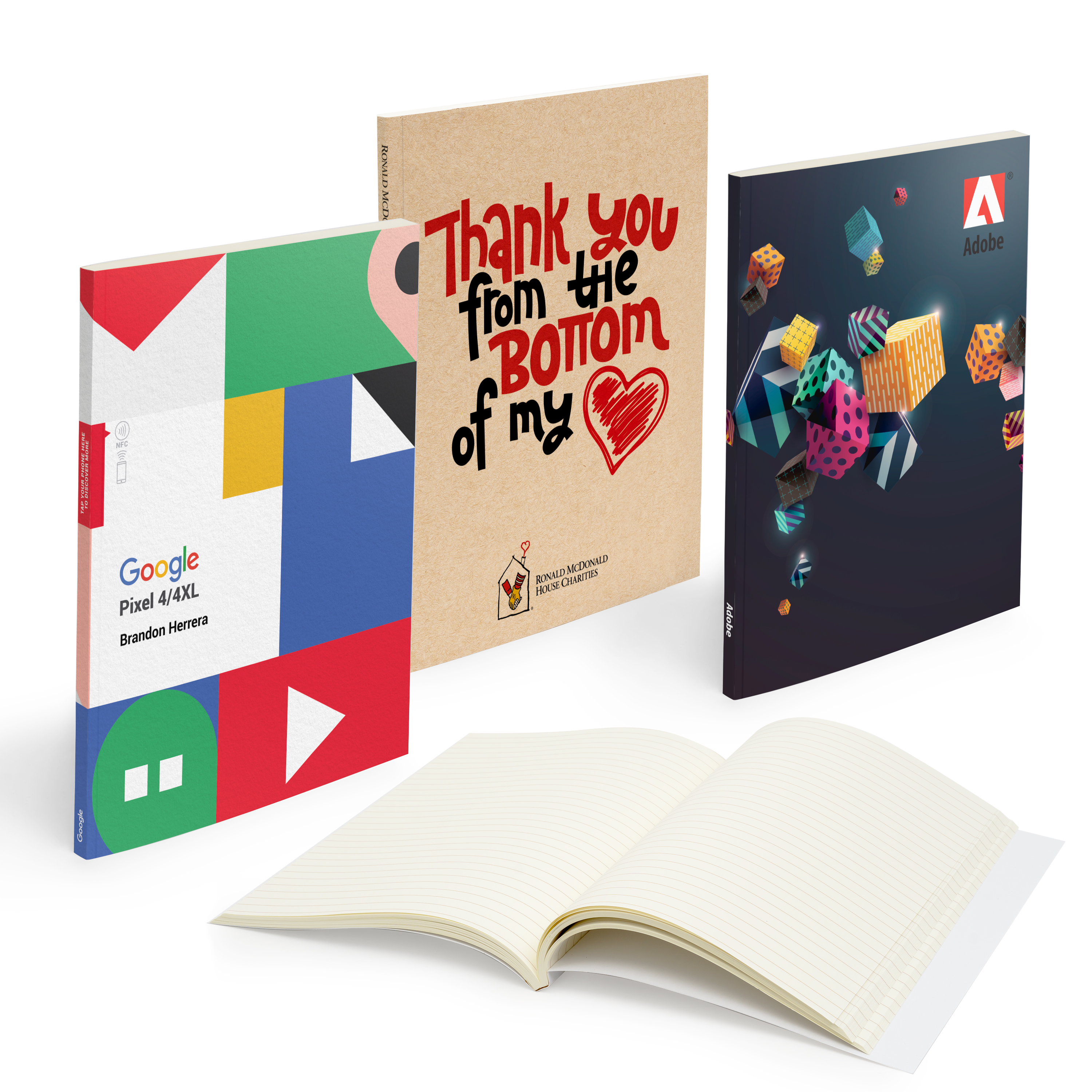 Spectorandco Mighty perfect bound notebook (7" x 9" with 150 pages)  - SC107 
