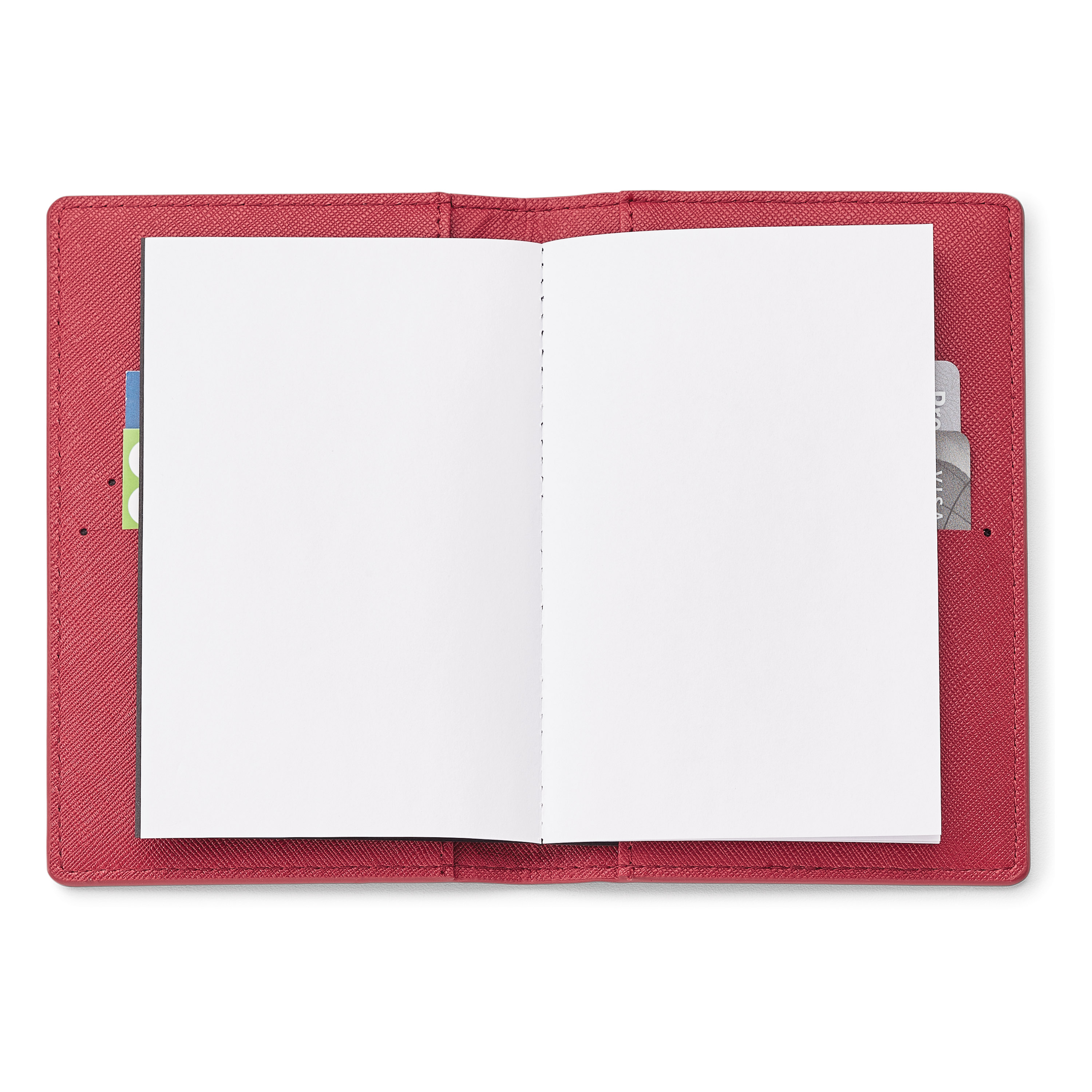 Spectorandco Genuine leather rfid booklet/ passport holder - ST147 RED