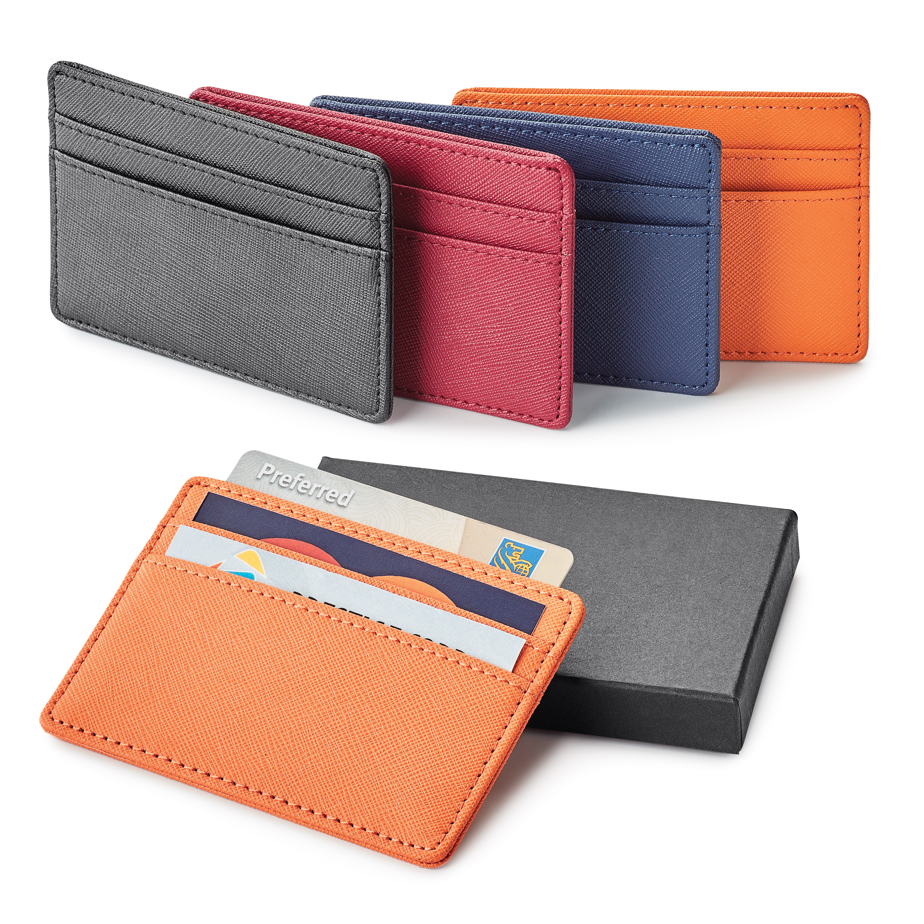 Genuine leather rfid card holder - ST148