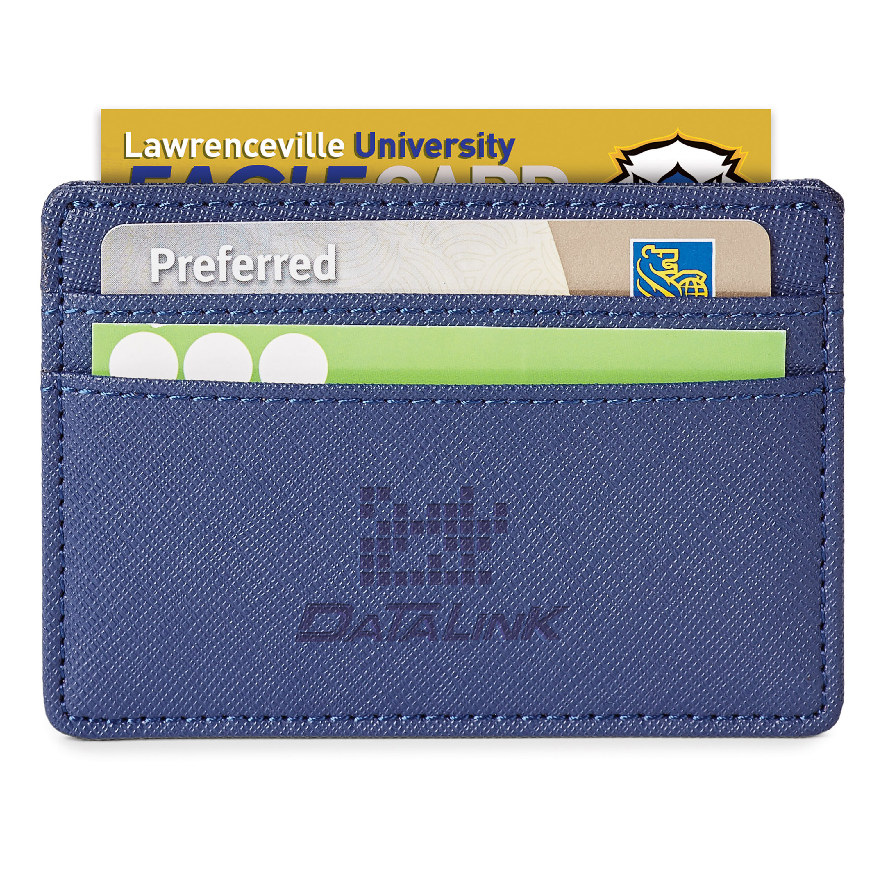 Spectorandco Genuine leather rfid card holder - ST148 BLUE