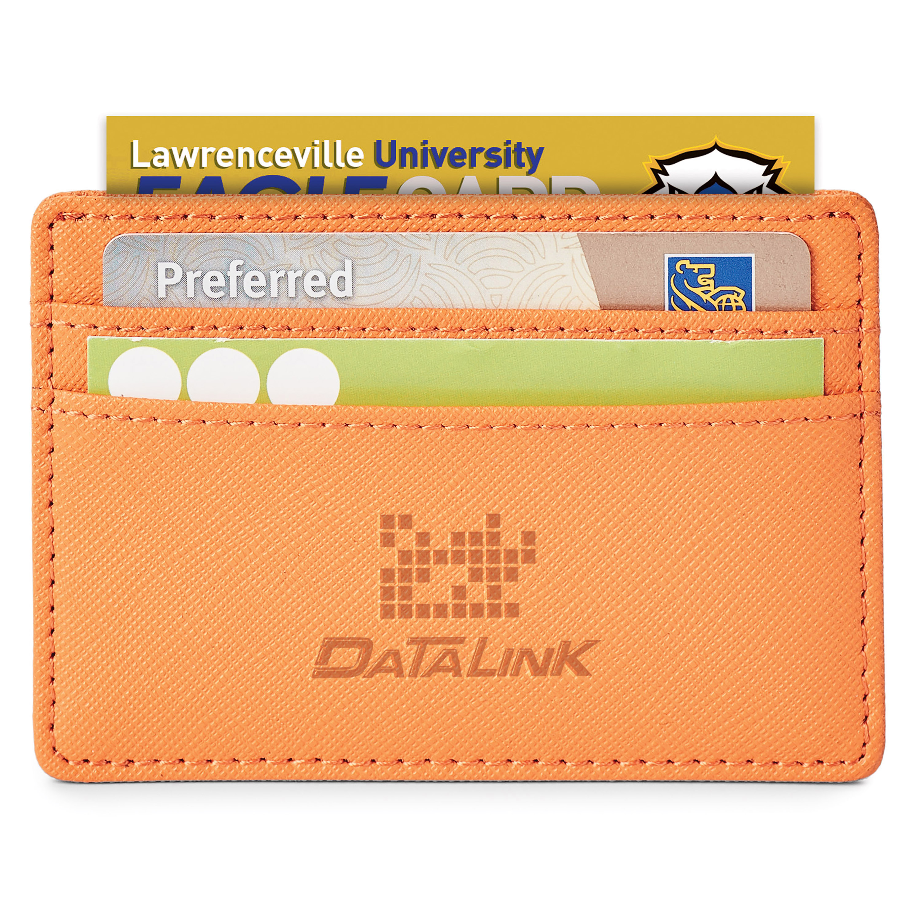 Spectorandco Toscano genuine leather rfid<br> card holder - ST148 ORANGE