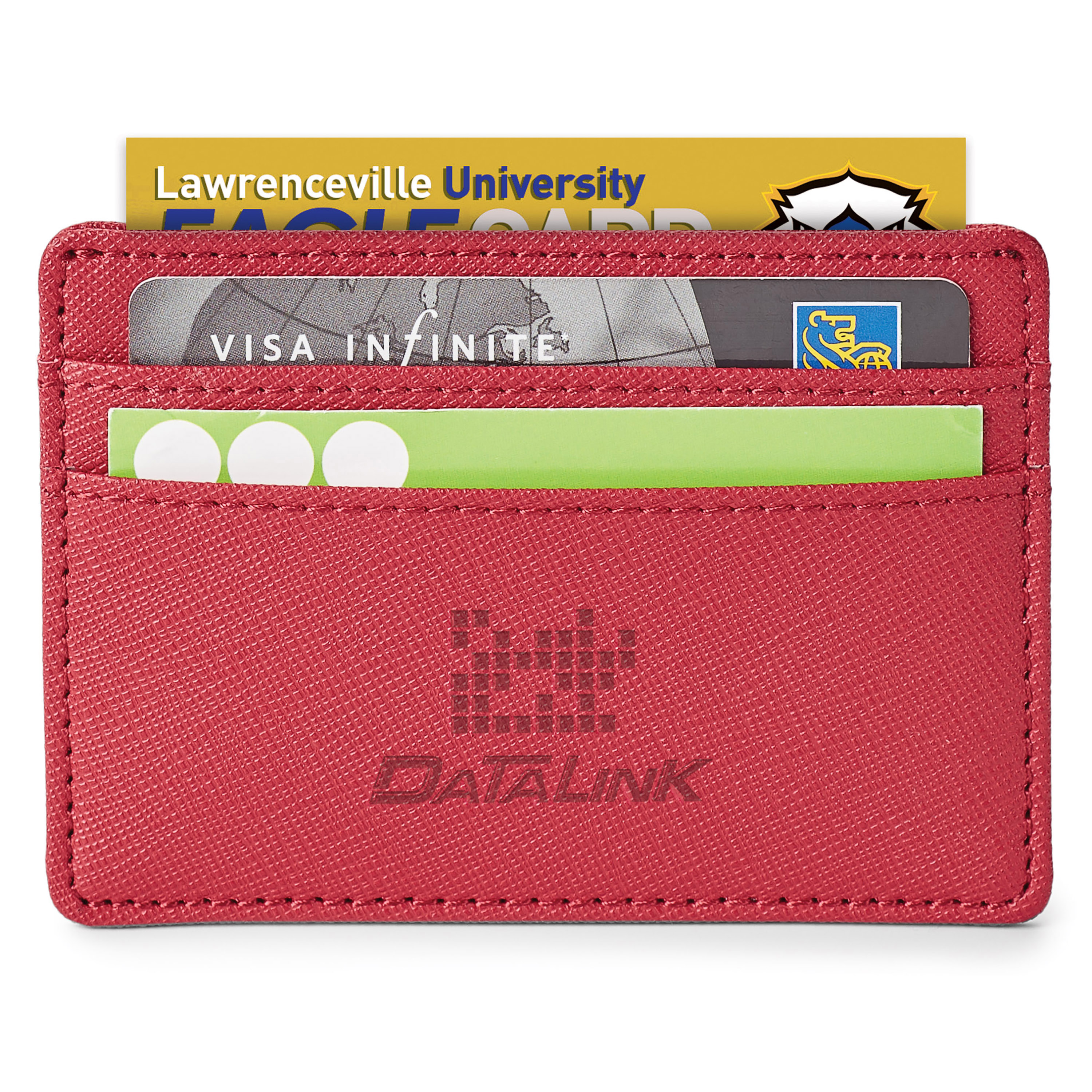 Spectorandco Toscano genuine leather rfid<br> card holder - ST148 RED