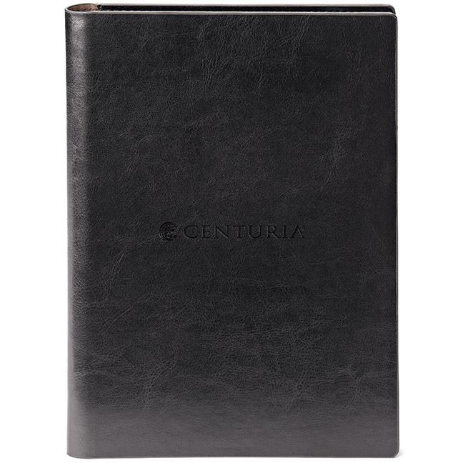 Spectorandco Fabrizio padfolio & refillable eco notebook - ST4039 BLACK