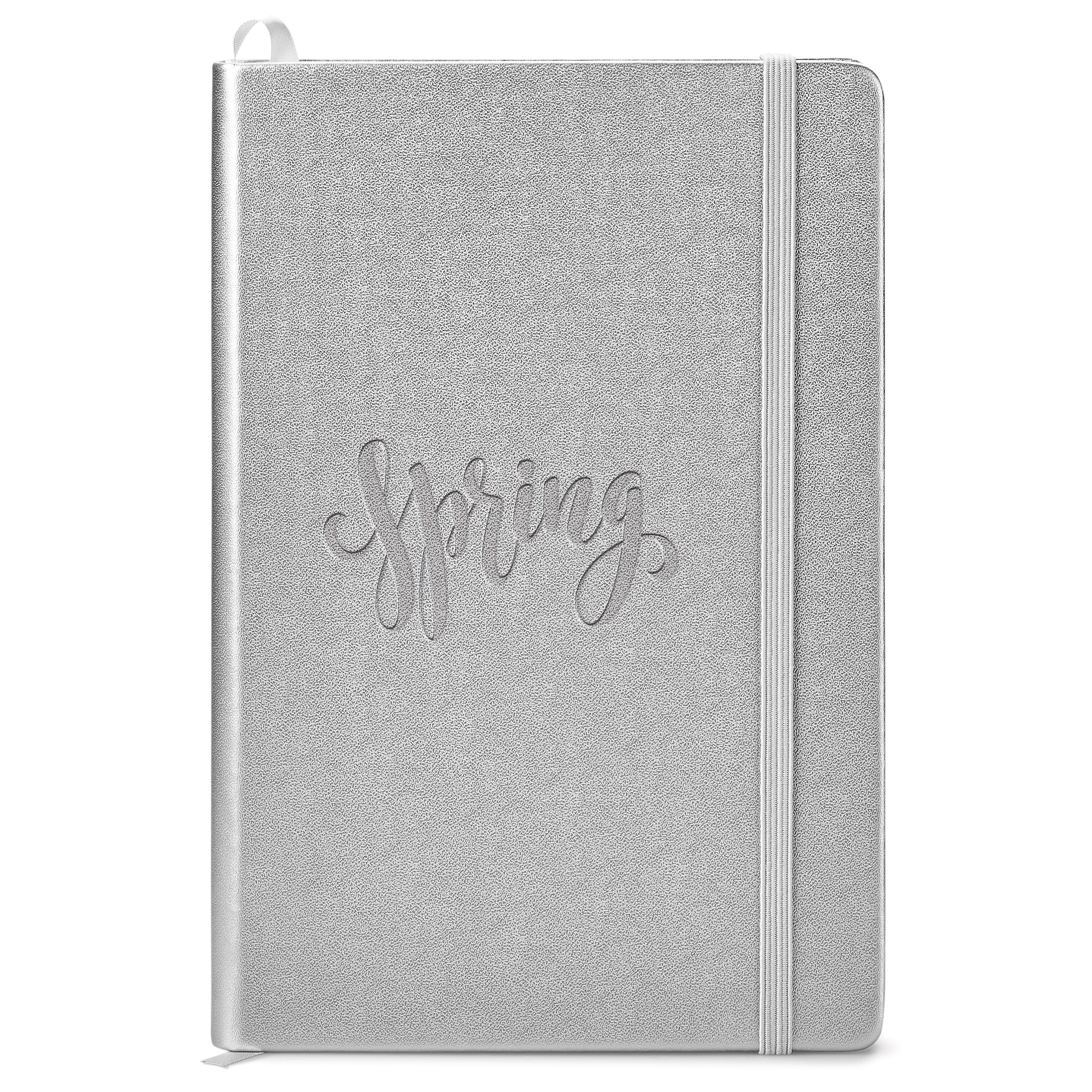 Spectorandco Neoskin hard cover journal - ST4157 SILVER