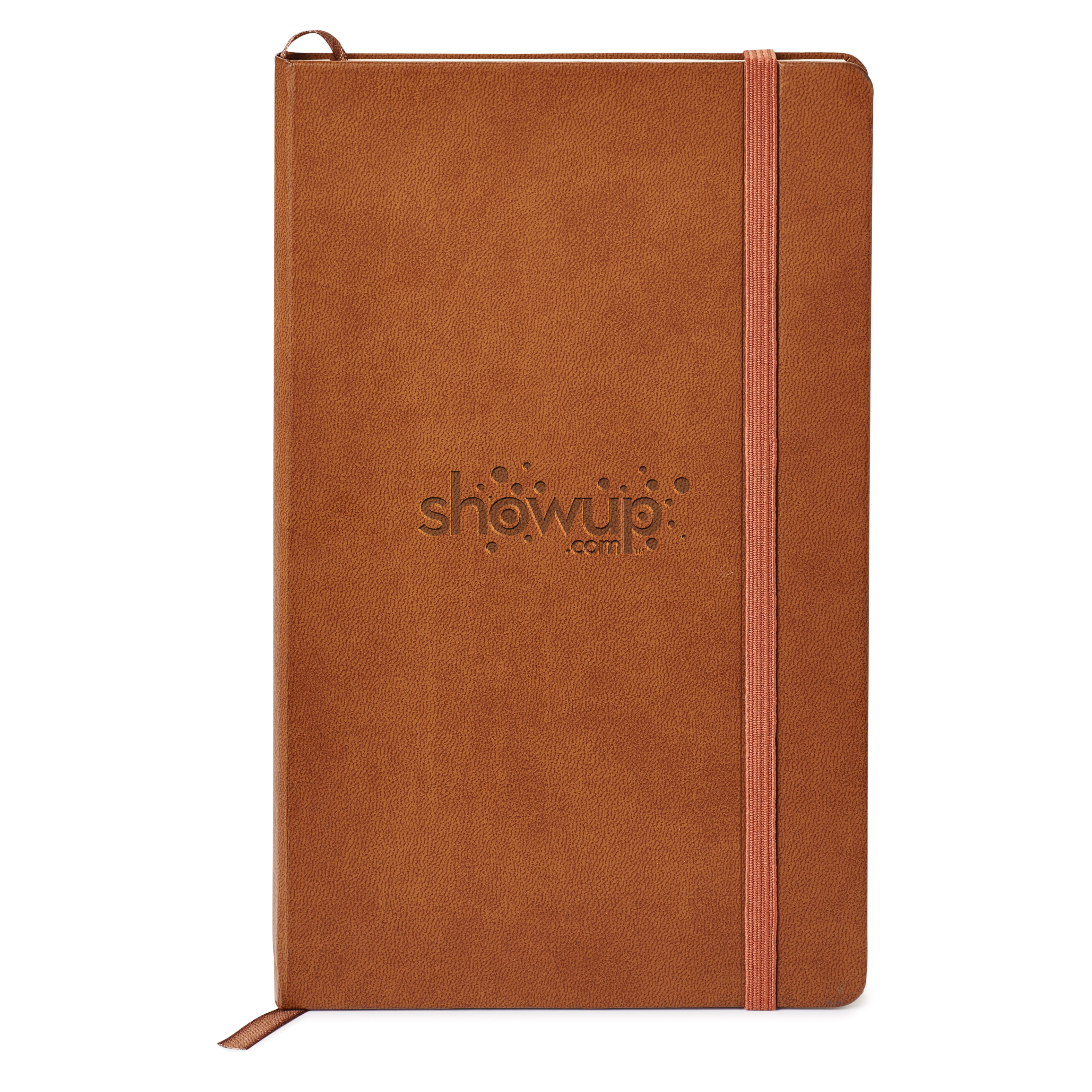 Spectorandco Classico vinyl hard cover journal - ST4166 BROWN