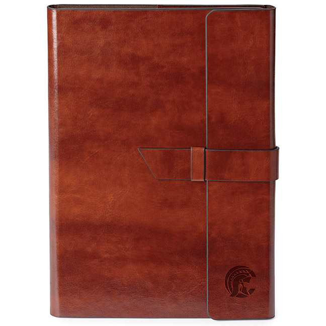 Spectorandco Fabrizio refillable junior portfolio - ST4238 BROWN