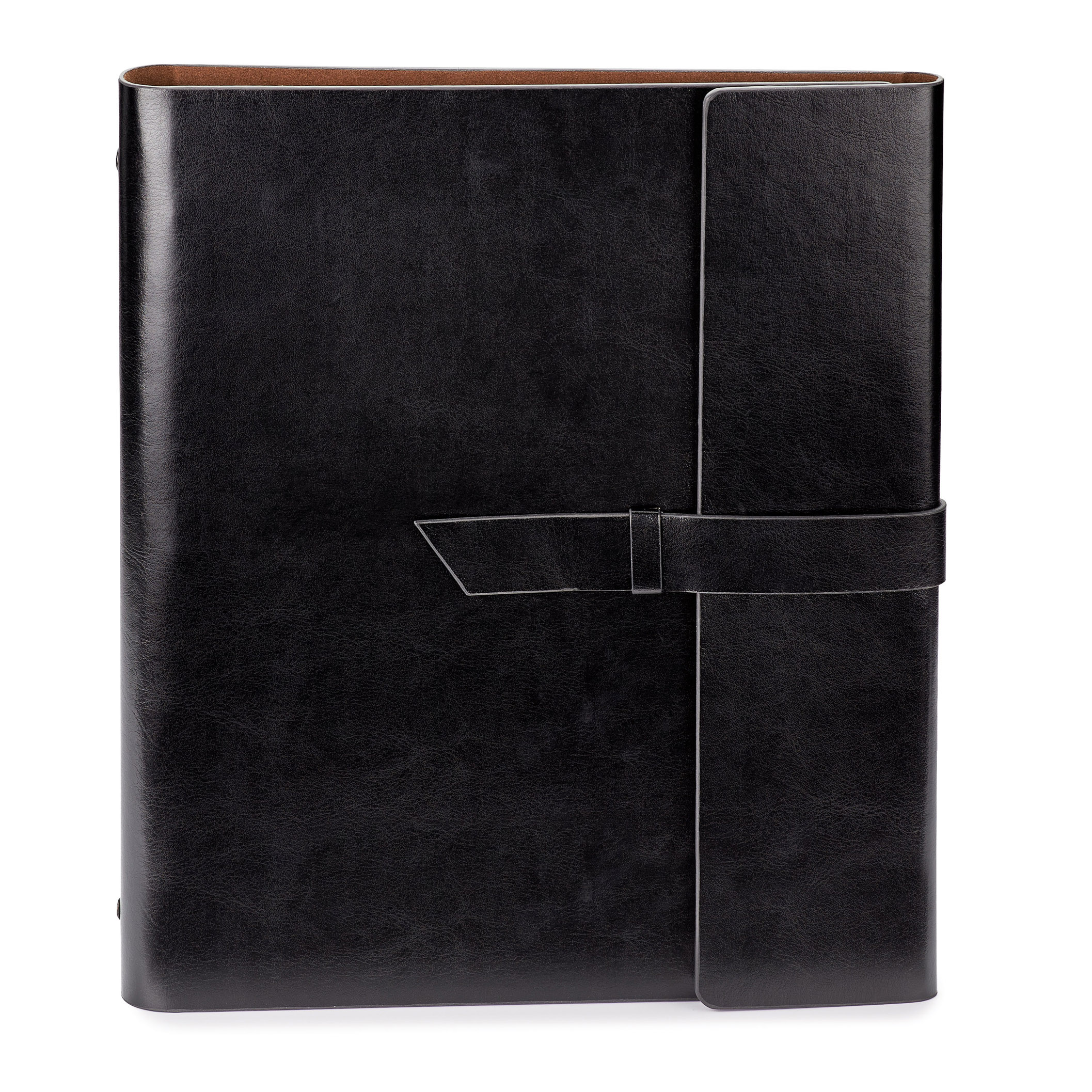 Spectorandco Fabrizio refillable portfolio/3-ring binder - ST4310 BLACK