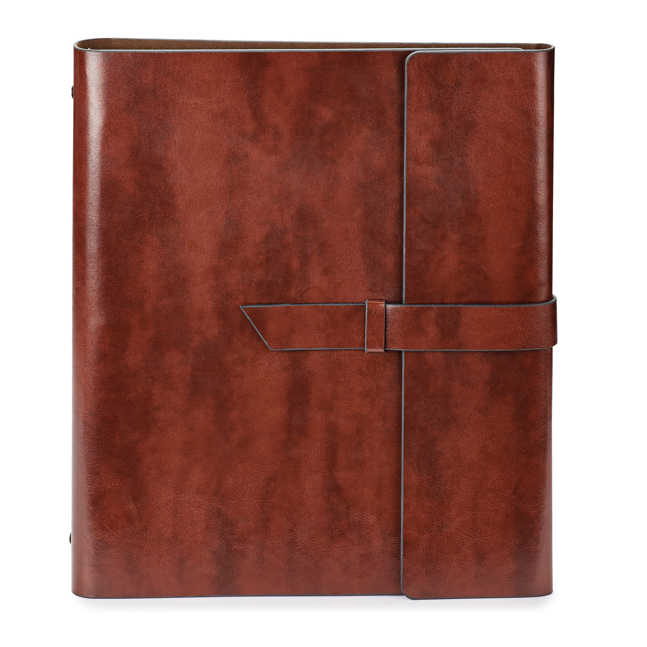 Spectorandco Fabrizio refillable portfolio/3-ring binder - ST4310 BROWN