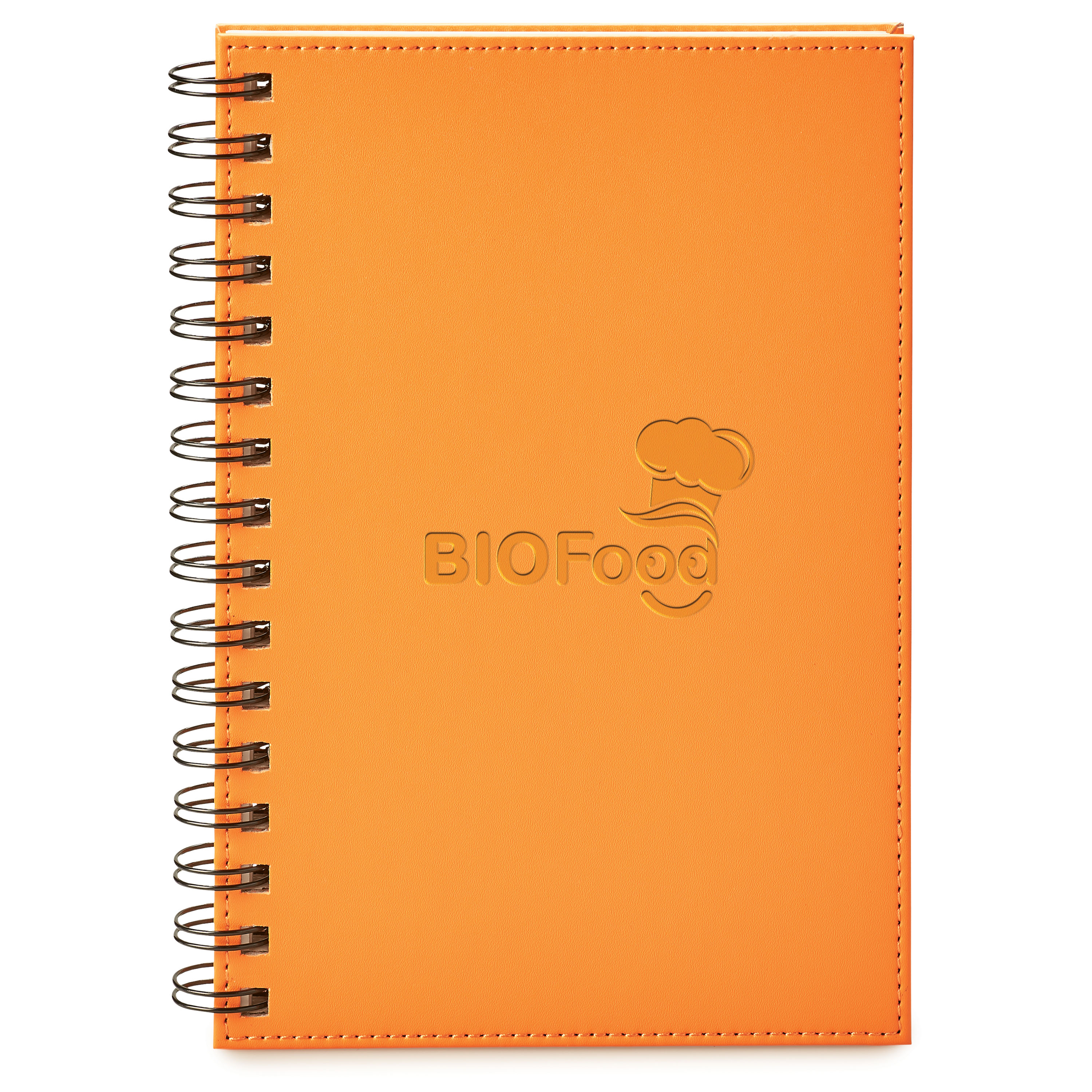 Spectorandco Neoskin<sup>®</sup> hard cover spiral journal - ST446 ORANGE