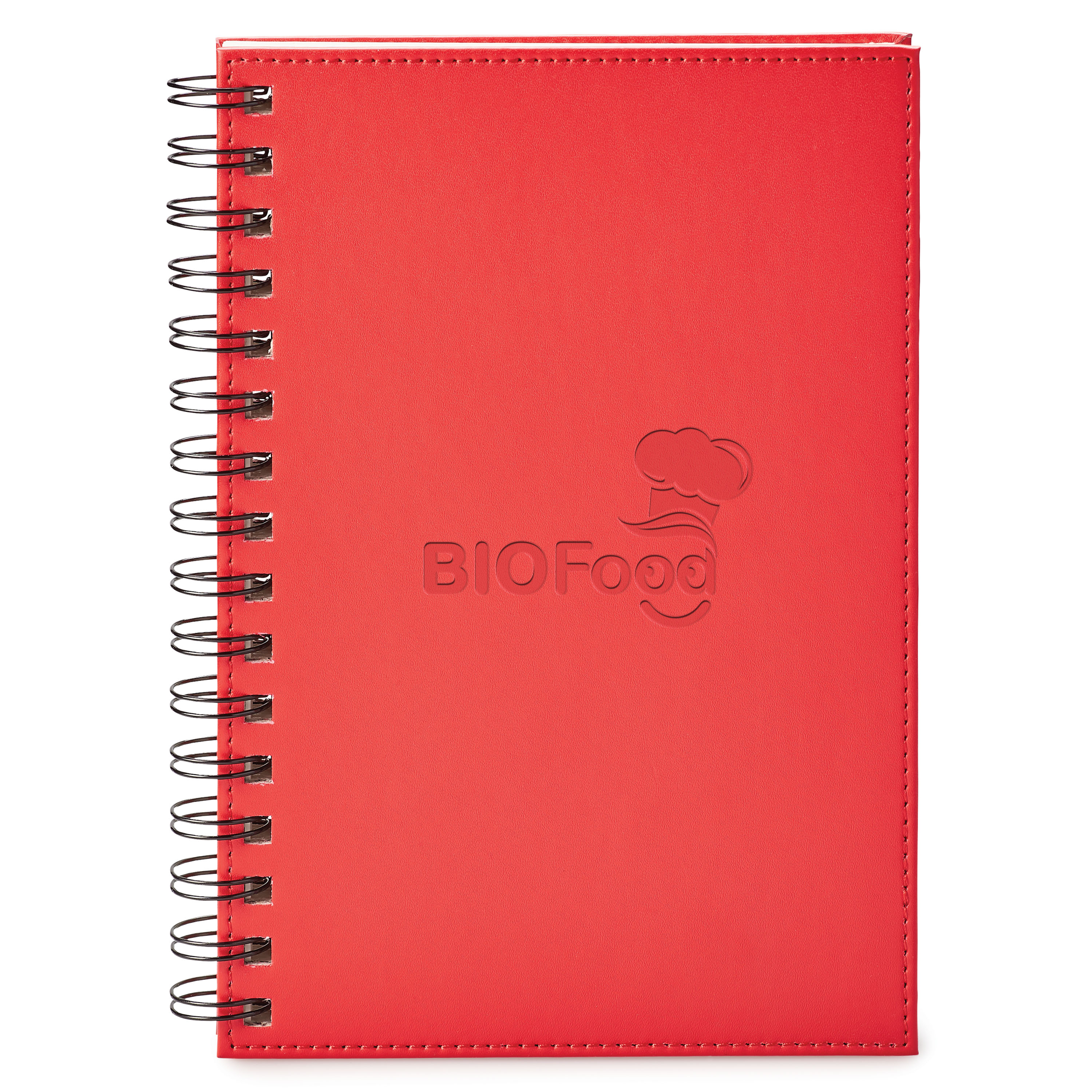Spectorandco Neoskin<sup>®</sup> hard cover spiral journal - ST446 RED