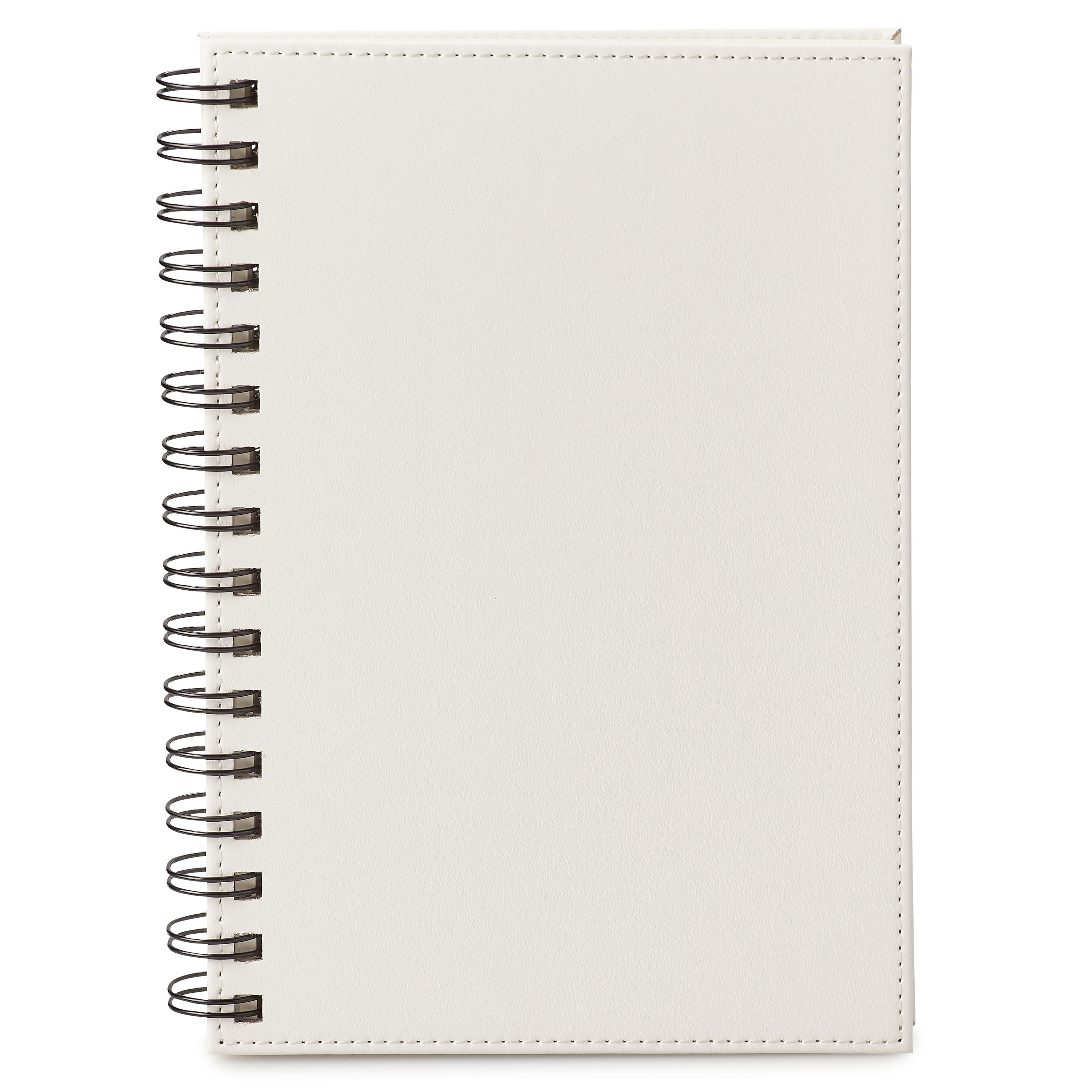 Spectorandco Neoskin<sup>®</sup> hard cover spiral journal - ST446 WHITE