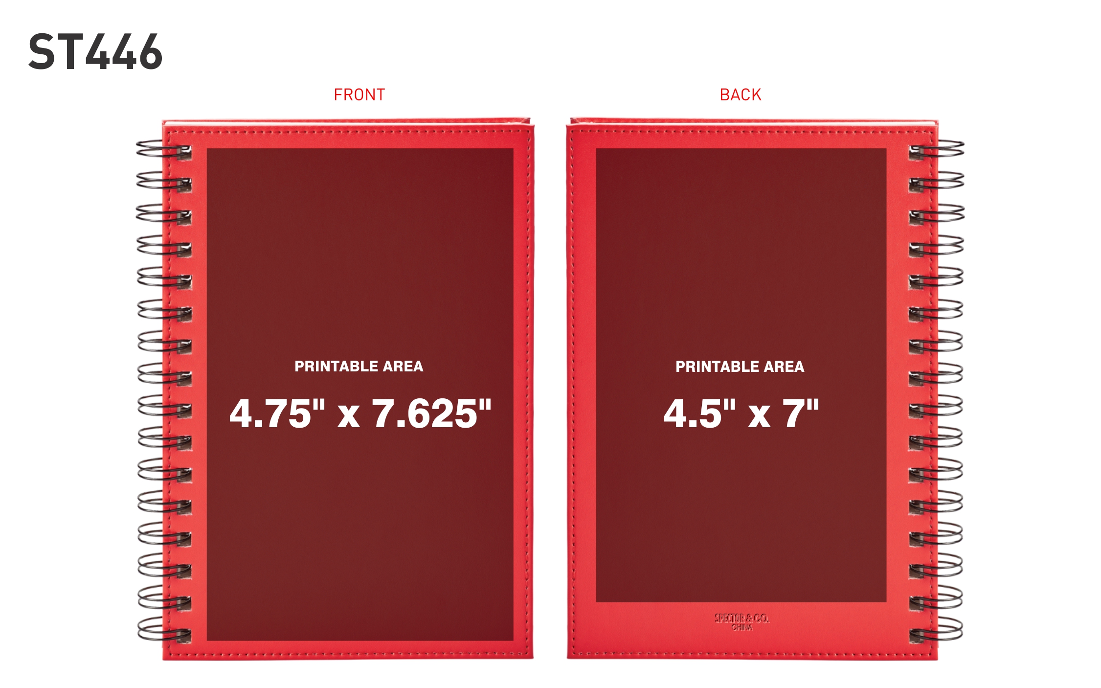 Spectorandco Neoskin<sup>®</sup> hard cover spiral journal - ST446 