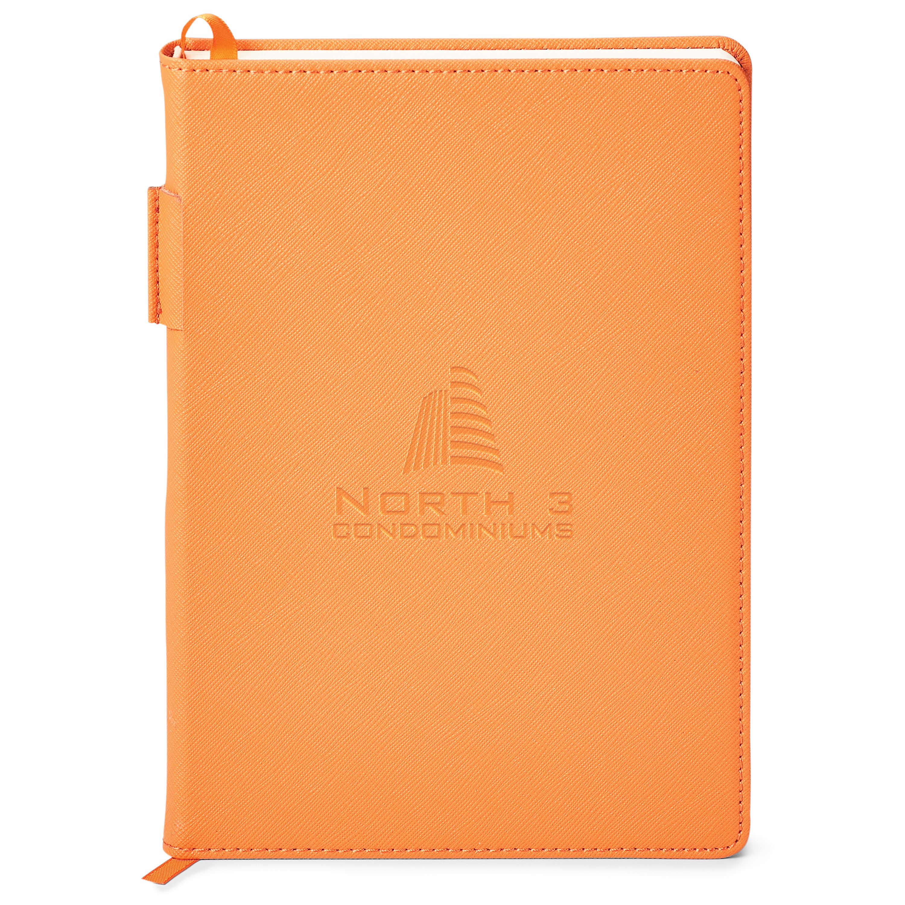 Spectorandco Genuine leather non-refillable journal - ST4660 ORANGE