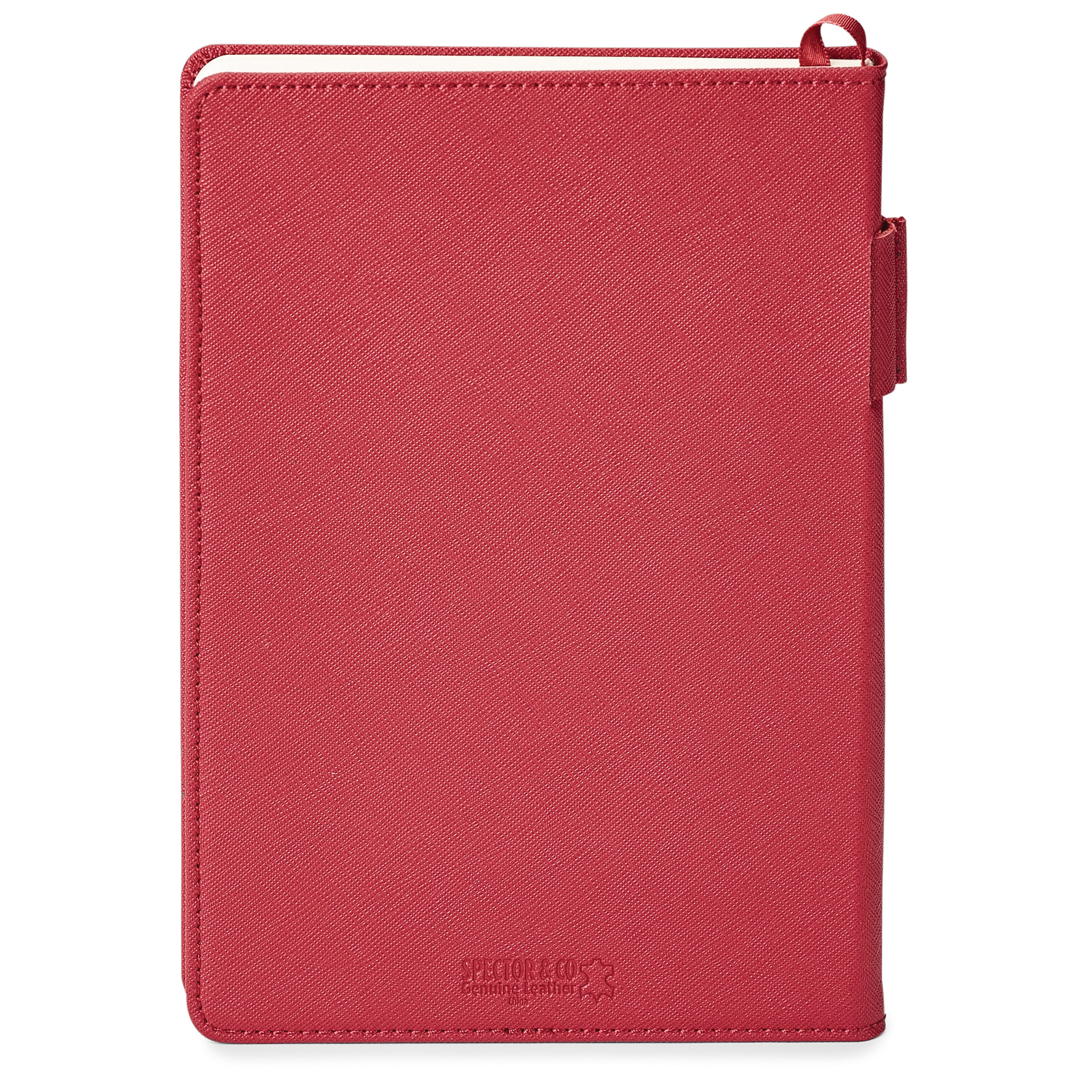 Spectorandco Genuine leather non-refillable journal - ST4660 RED