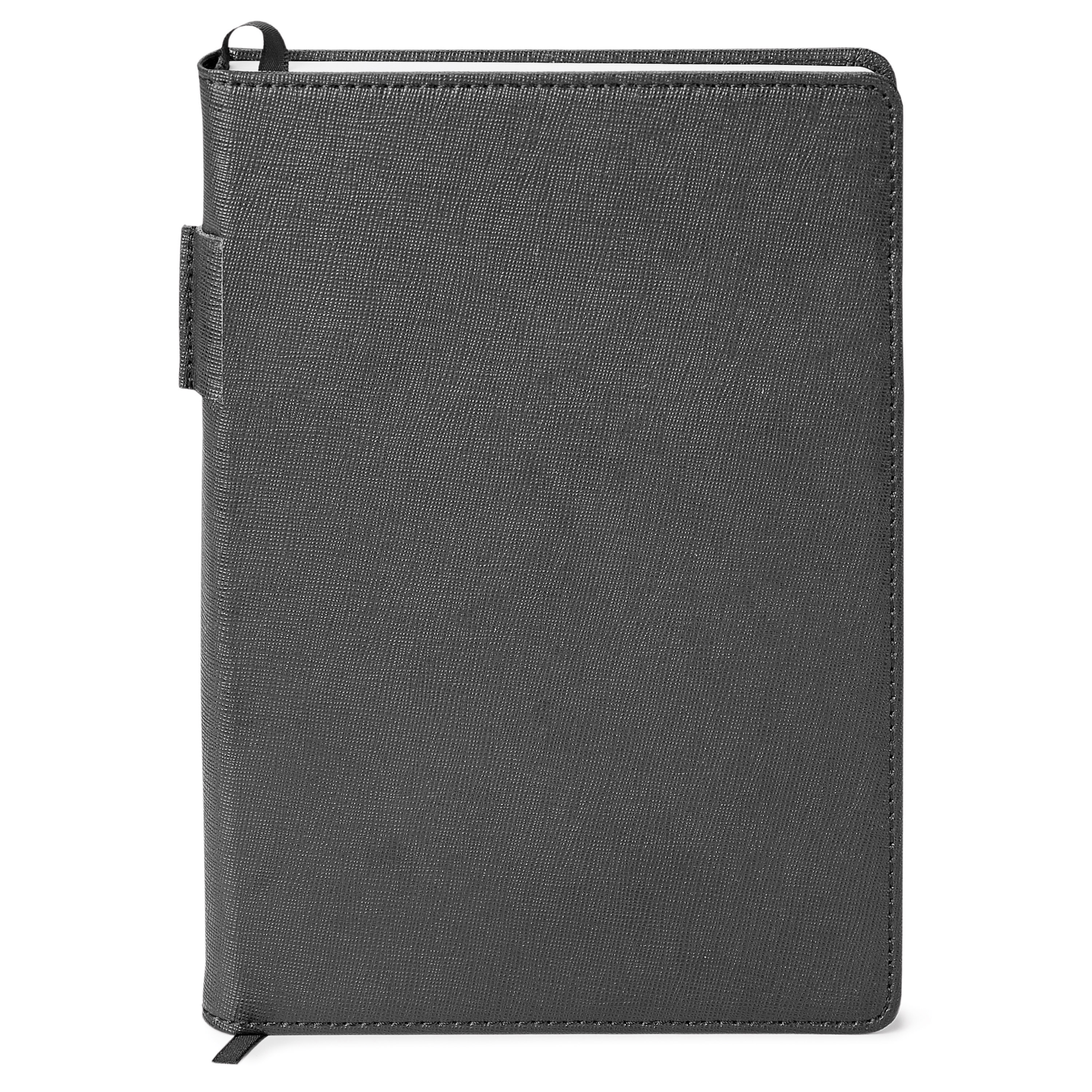 Spectorandco Genuine leather non-refillable journal - ST4660 BLACK