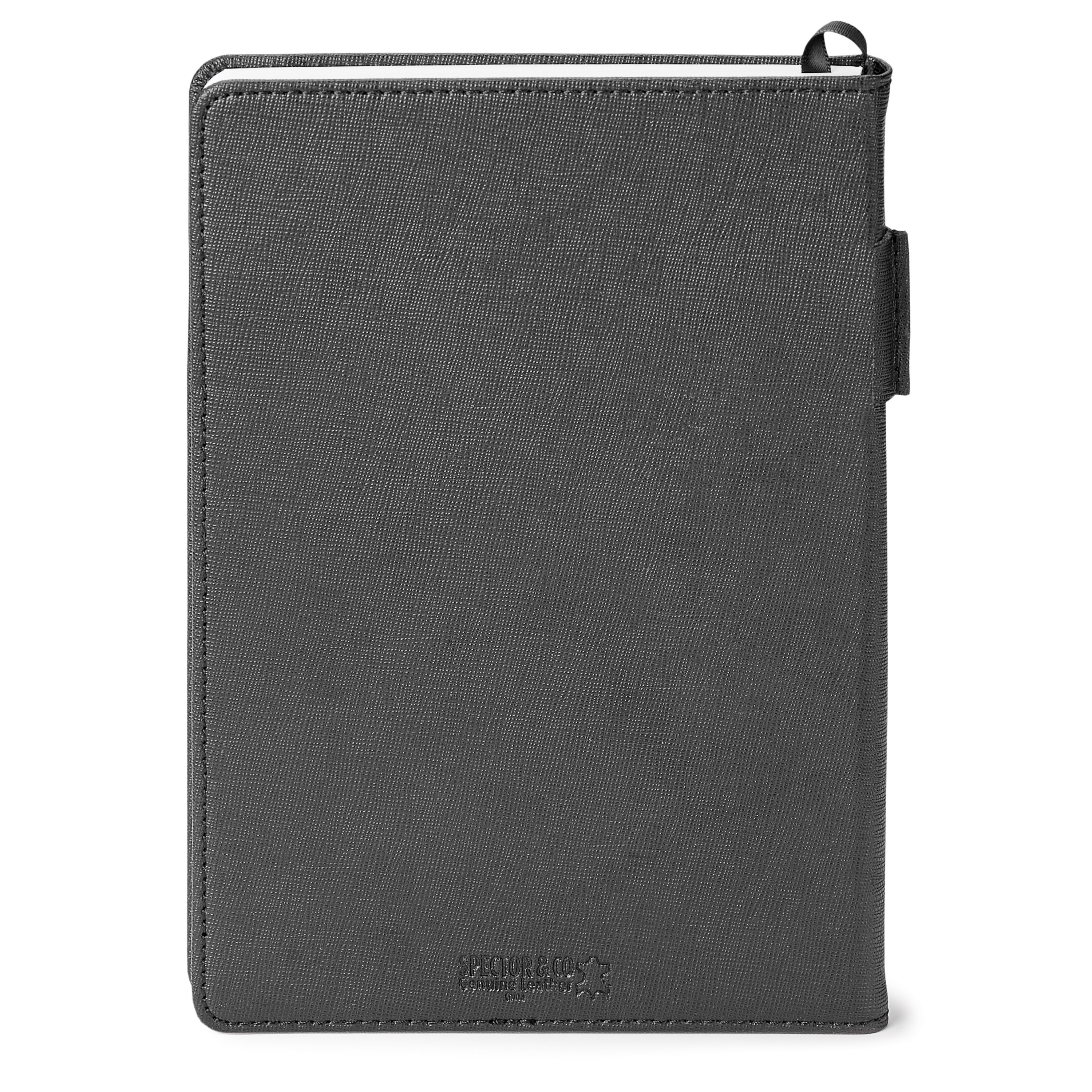Spectorandco Genuine leather non-refillable journal - ST4660 BLACK