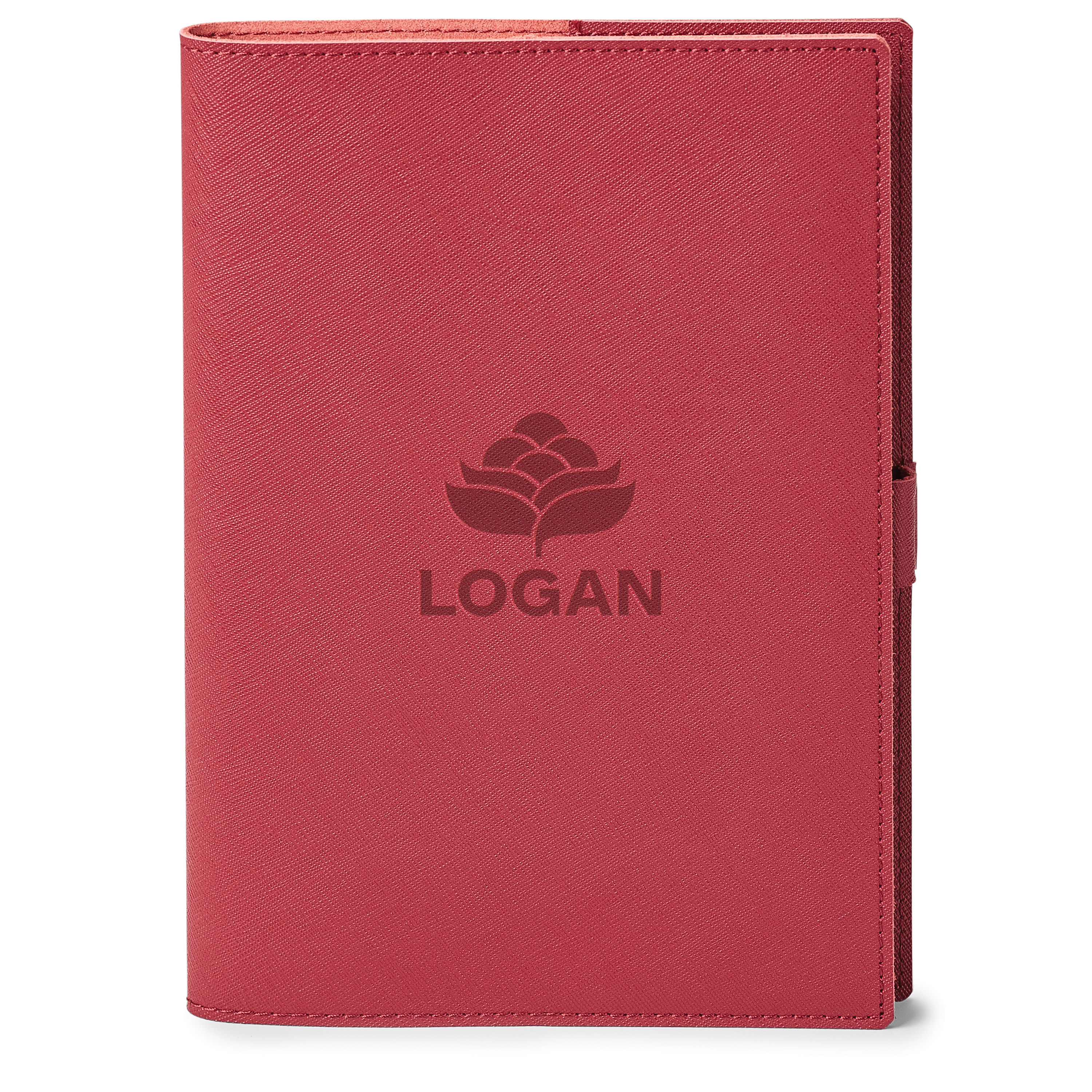Spectorandco Genuine leather refillable journal - ST4670 RED