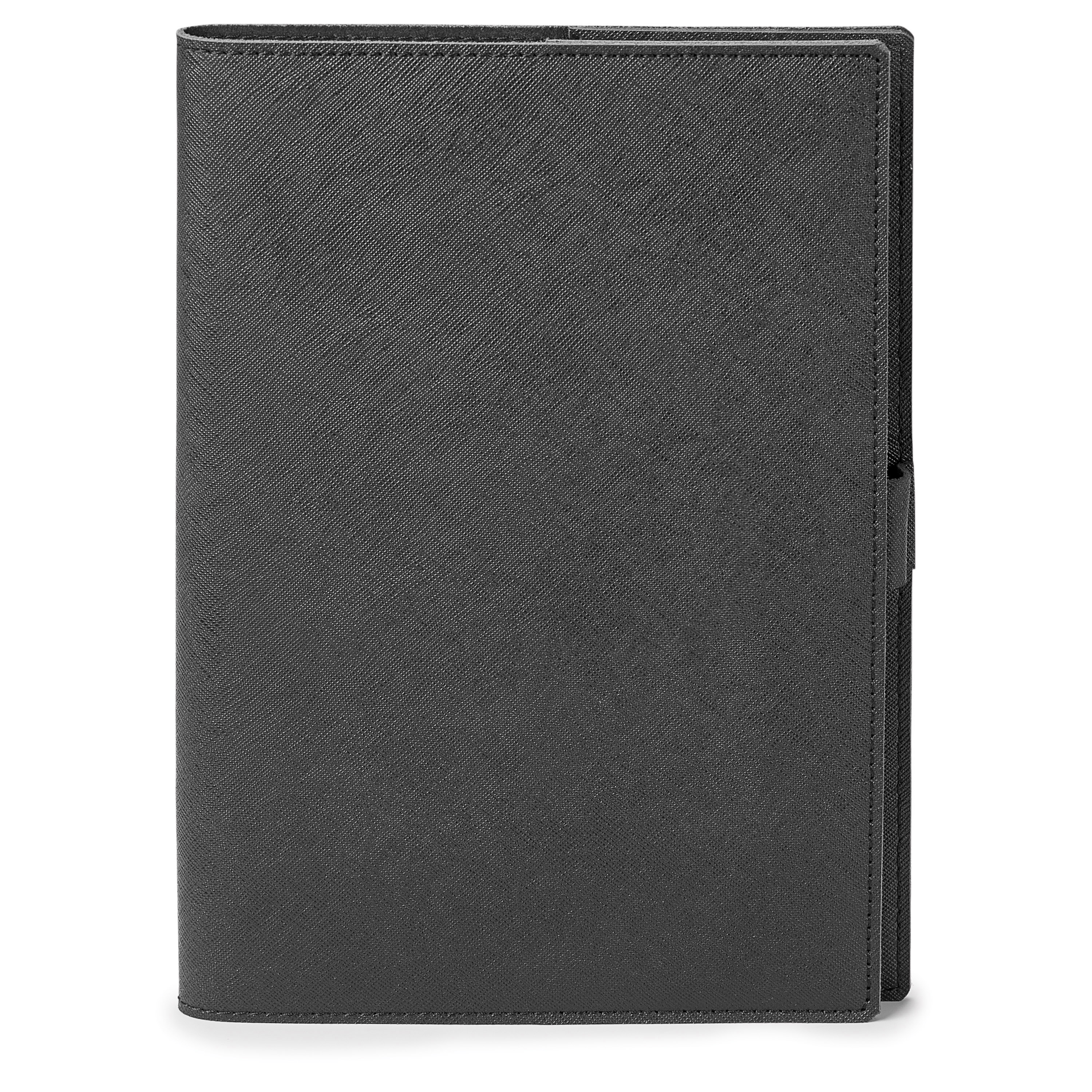 Spectorandco Genuine leather refillable journal - ST4670 BLACK