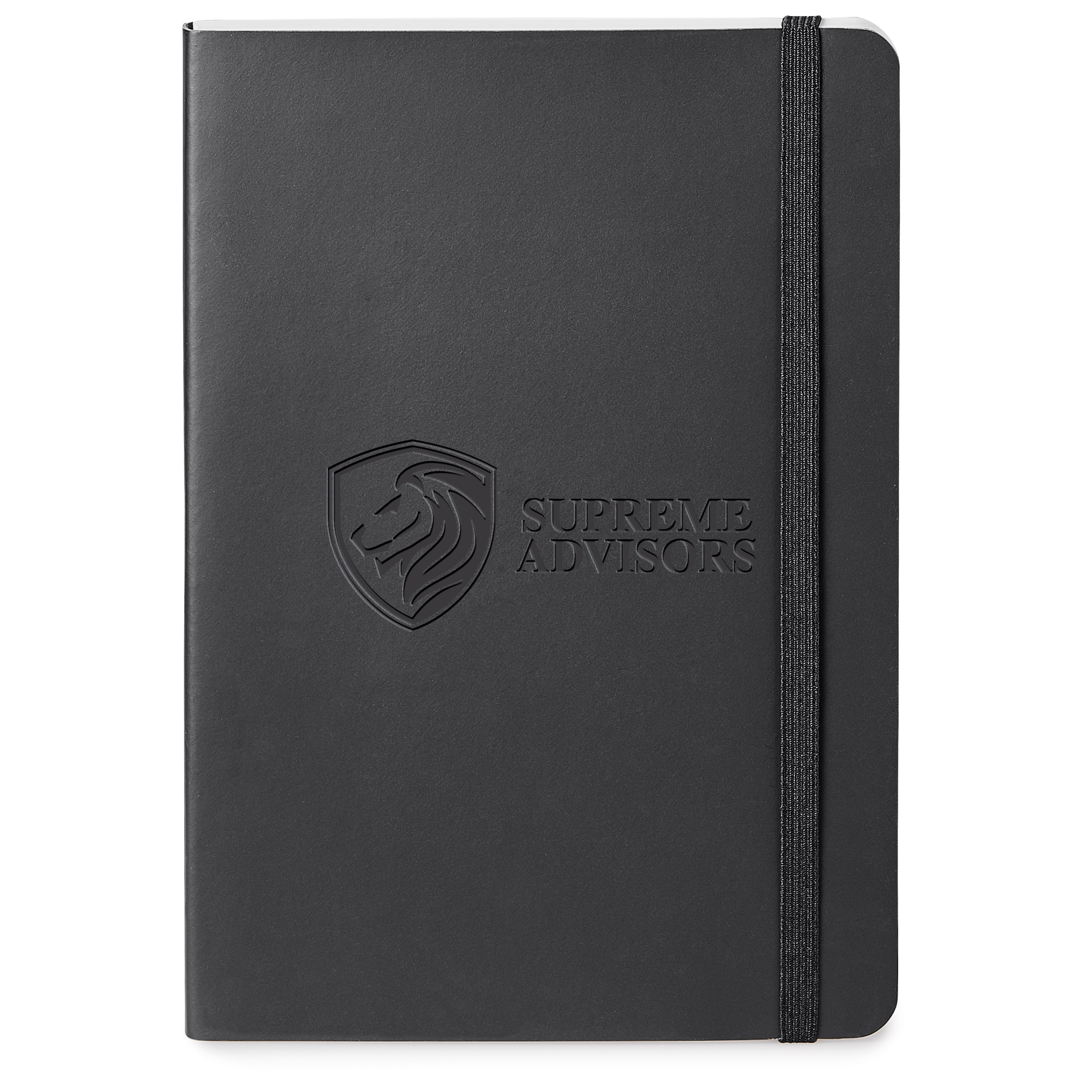 Spectorandco Giuseppe di natale perfect bound leather journal - ST601 BLACK