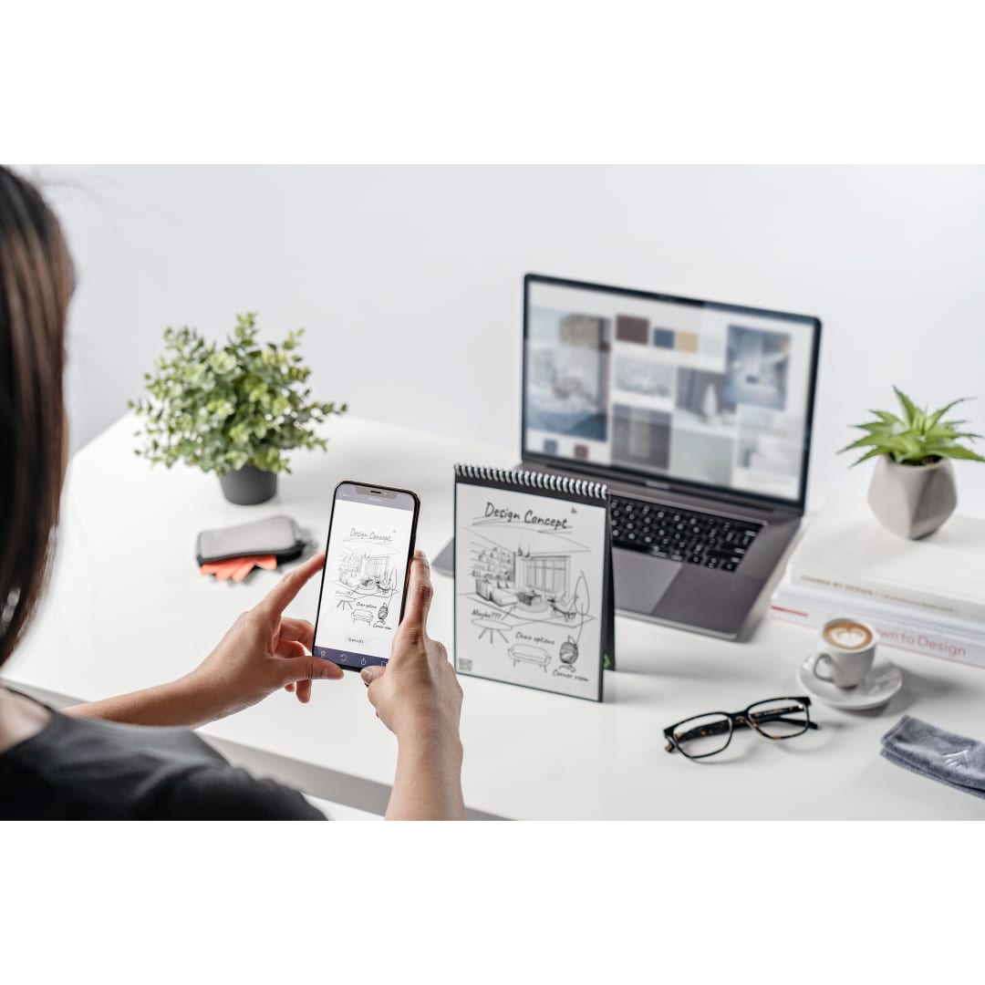 Rocketbook Rocketbook Letter Flip Notebook Set - 0911-18 Black