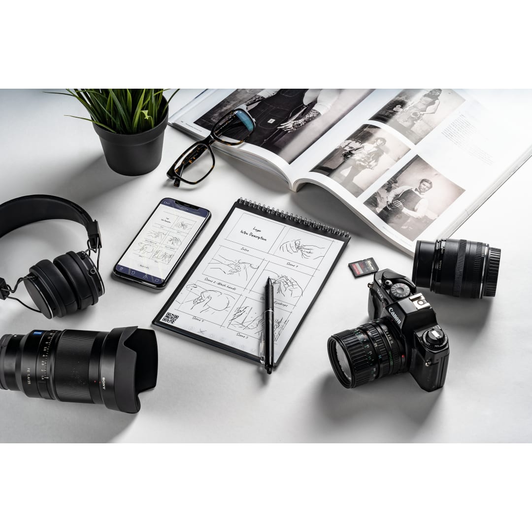 Rocketbook Rocketbook Letter Flip Notebook Set - 0911-18 Black