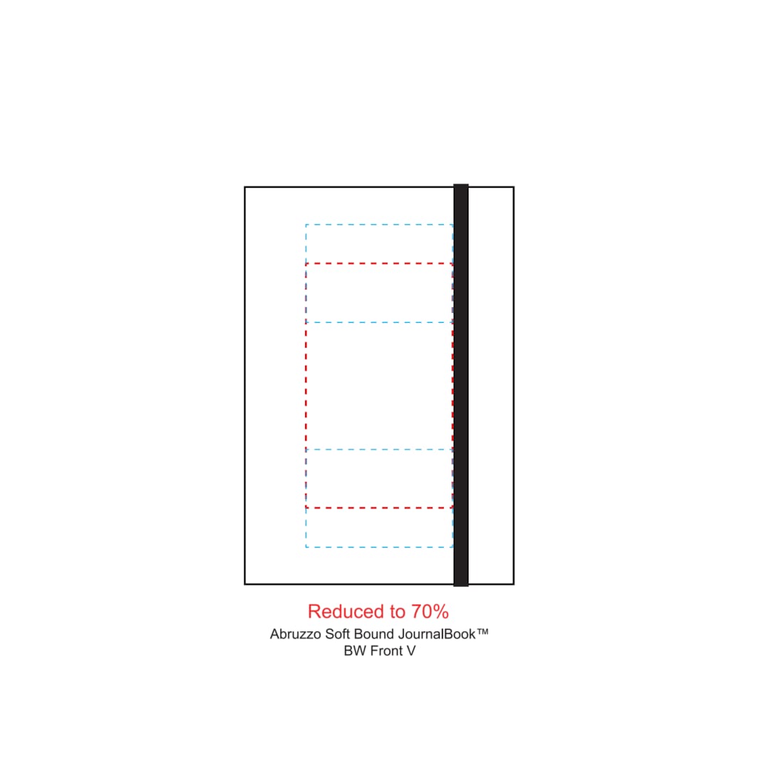 5.5" x 8.5" Abruzzo Soft Bound JournalBook® - 0990-03 Black