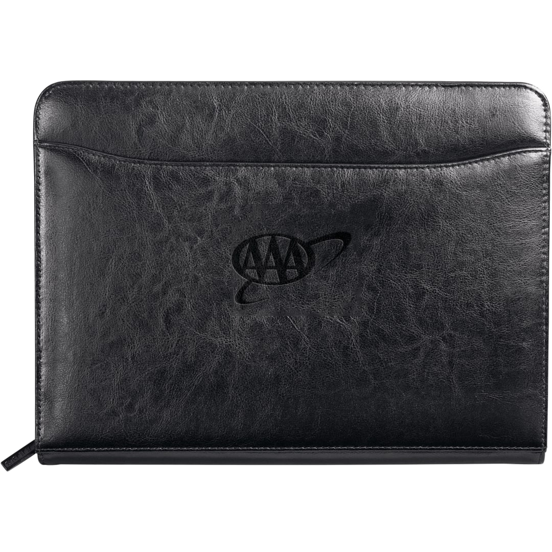 FSC&#174; Mix Renaissance Zippered Padfolio - 1000-10 Black