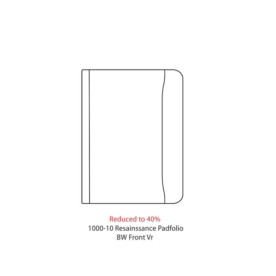 FSC&#174; Mix Renaissance Zippered Padfolio - 1000-10 Black