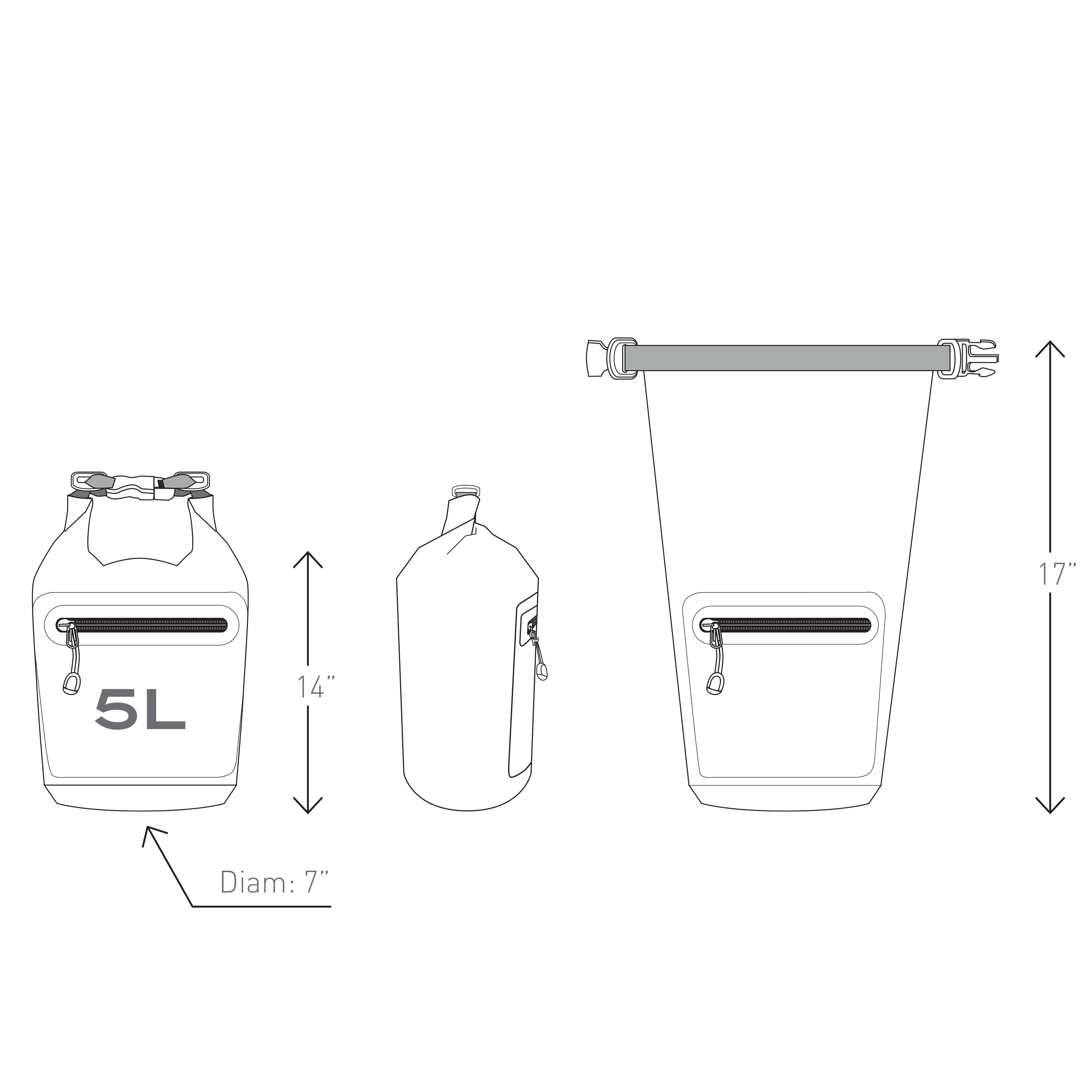 Spectorandco Call of the wild water resistant 5l drybag - BG701 