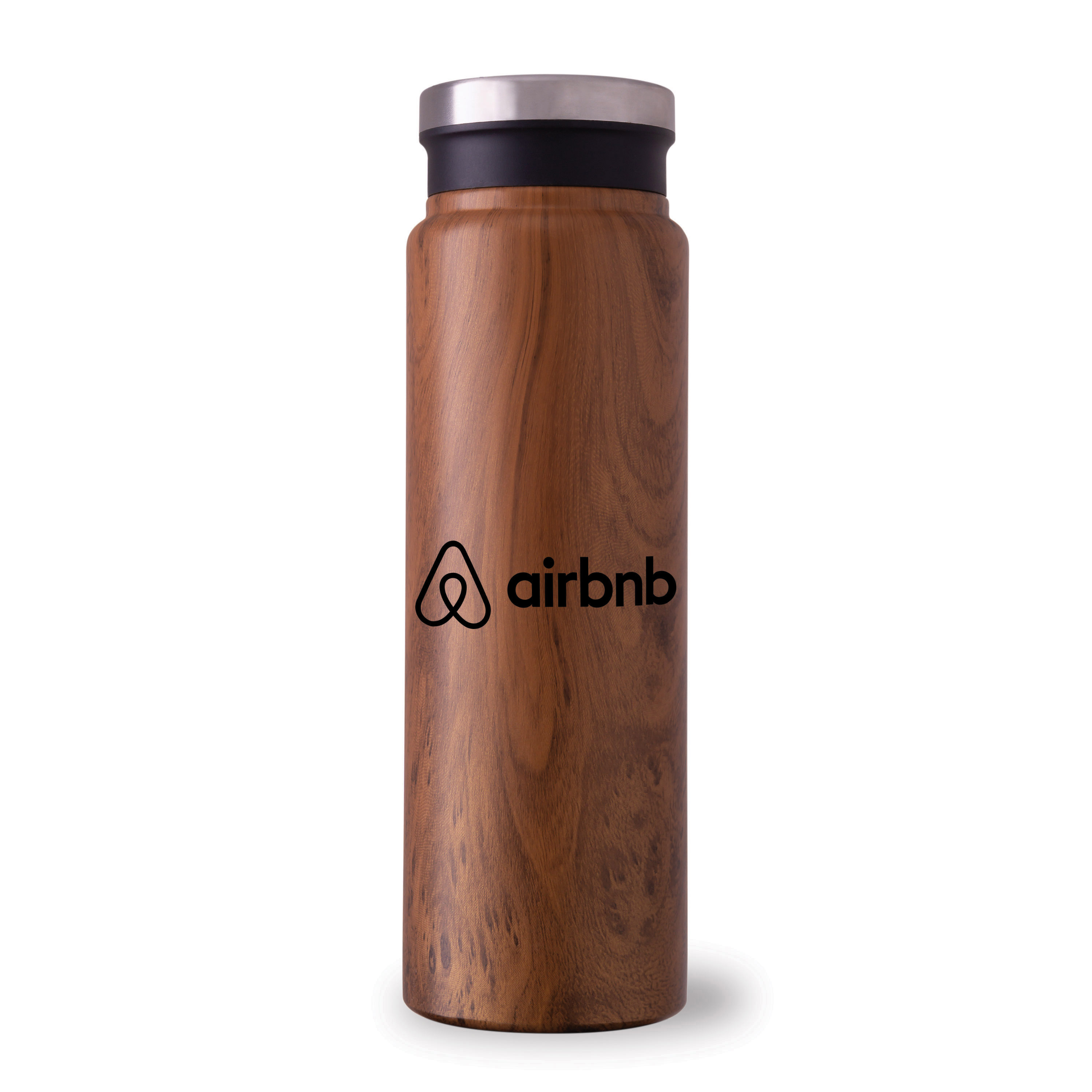 Spectorandco Trend setter natural 600 ml / 20 oz stainless steel bottle - DW303 WALNUT