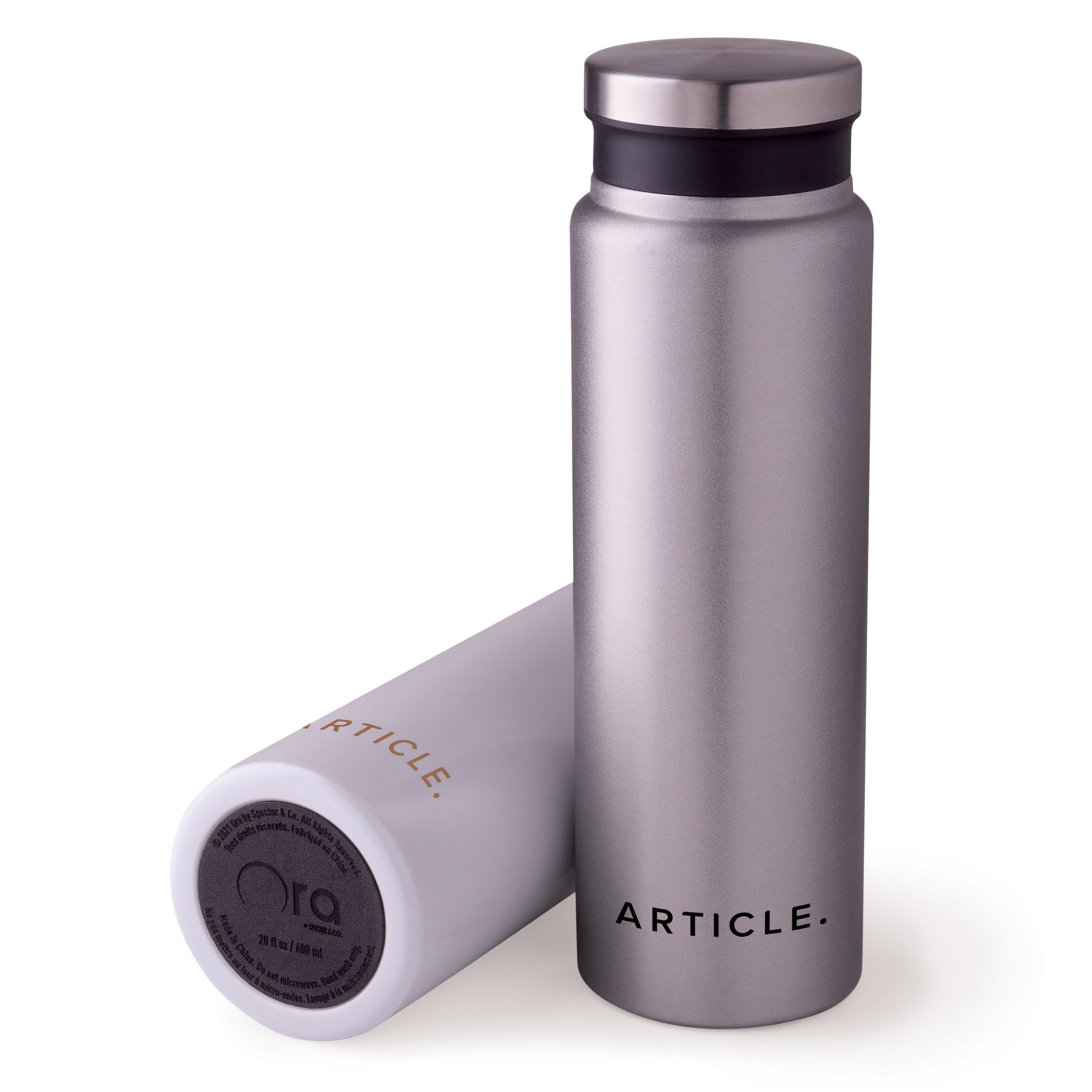 Spectorandco Trend setter metallic 600 ml / 20 oz stainless steel bottle - DW305 