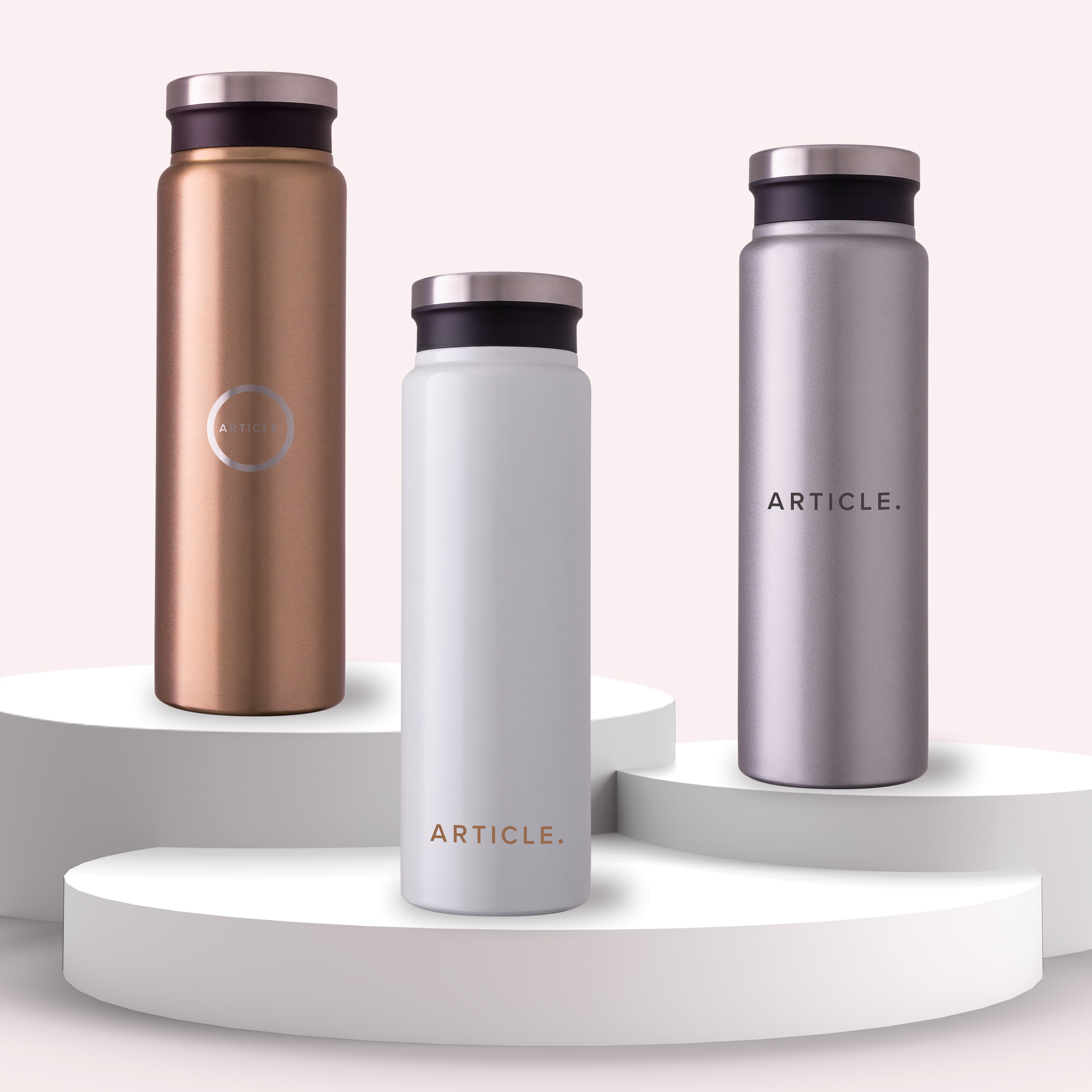 Trend setter metallic 600 ml / 20 oz stainless steel bottle - DW305