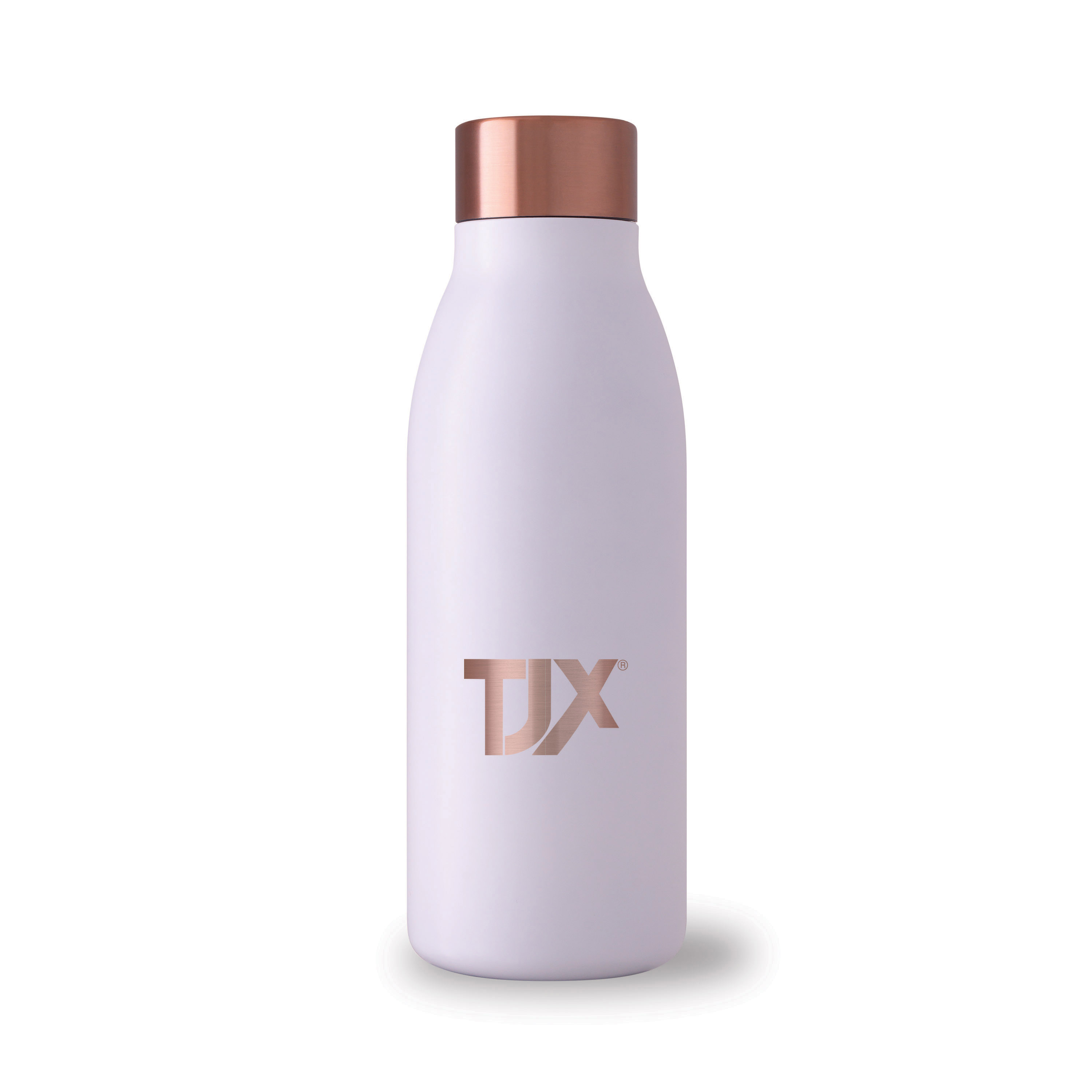 Spectorandco Top notch reflection 600 ml / 20 oz stainless steel bottle - DW306 WHITE-ROSEGOLD
