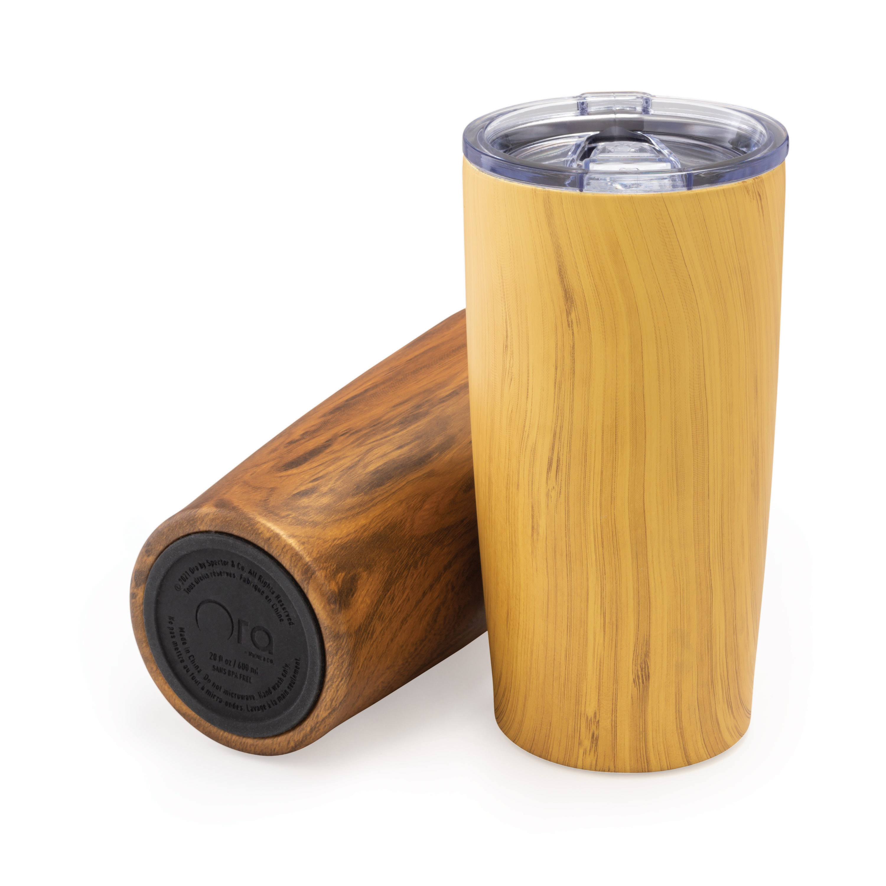 Spectorandco Cruise control natural 600 ml / 20 oz stainless steel tumbler - DW410 