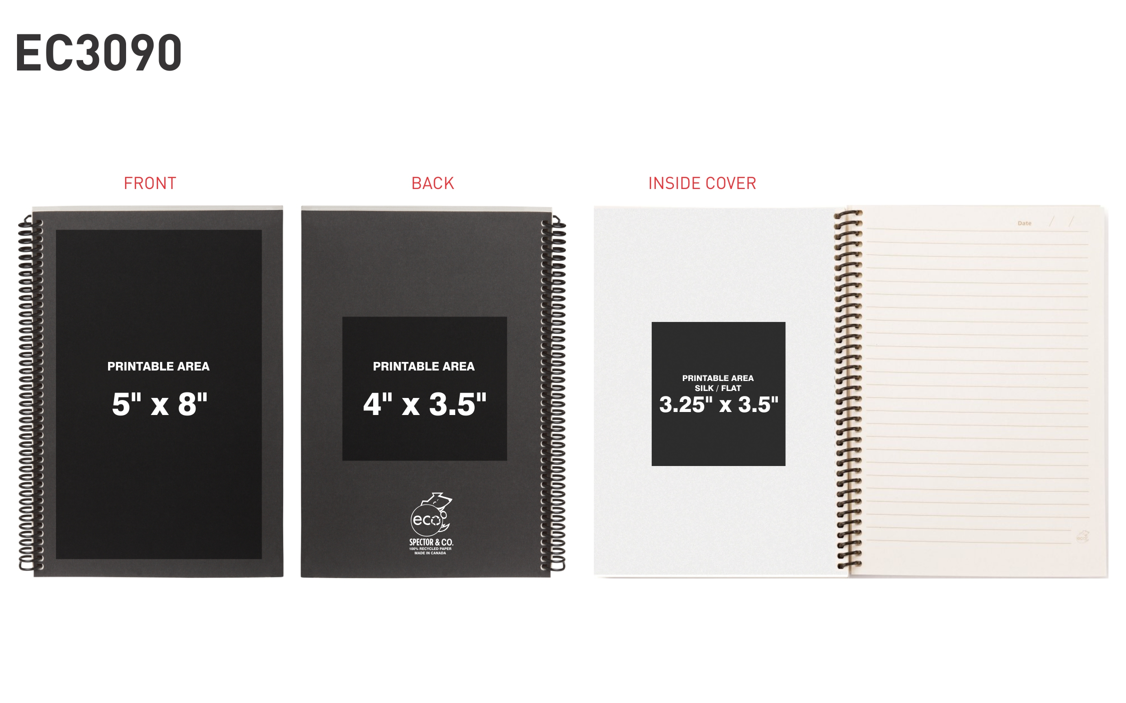 Spectorandco Spiral eco notebook - EC3090 