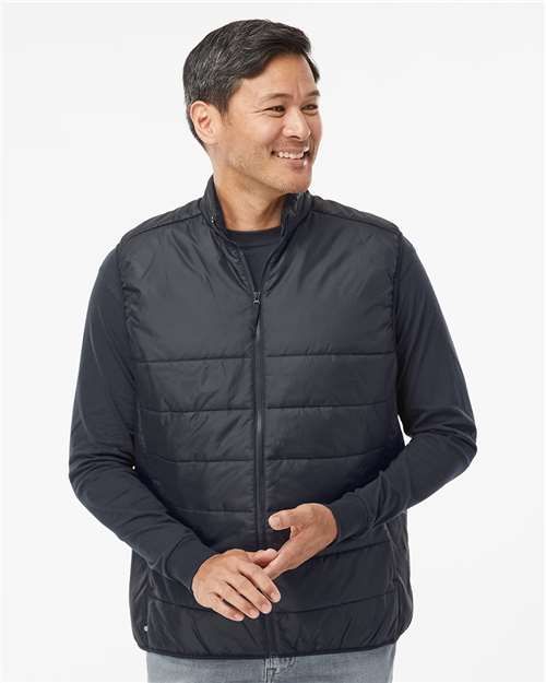 Adidas Men's Puffer Full-Zip Vest - A572 Black