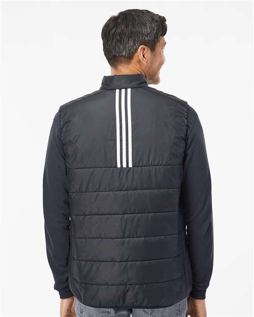 Adidas Men's Puffer Full-Zip Vest - A572 Black