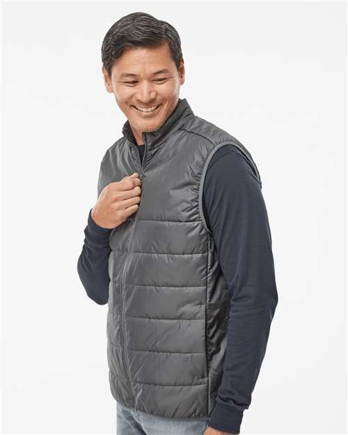 Adidas Men's Puffer Full-Zip Vest - A572 Grey Five
