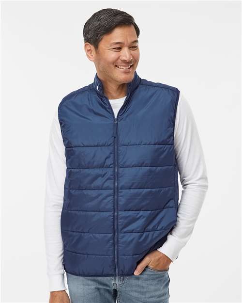 Adidas Men's Puffer Full-Zip Vest - A572 Team Navy Blue