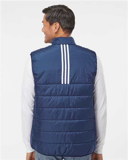 Adidas Men's Puffer Full-Zip Vest - A572 Team Navy Blue