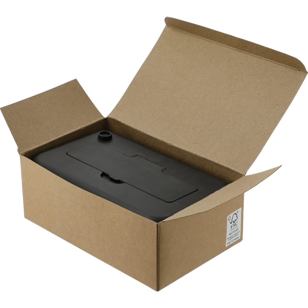 Bamboo Fiber Lunch Box with Utensils - 1022-14 Black