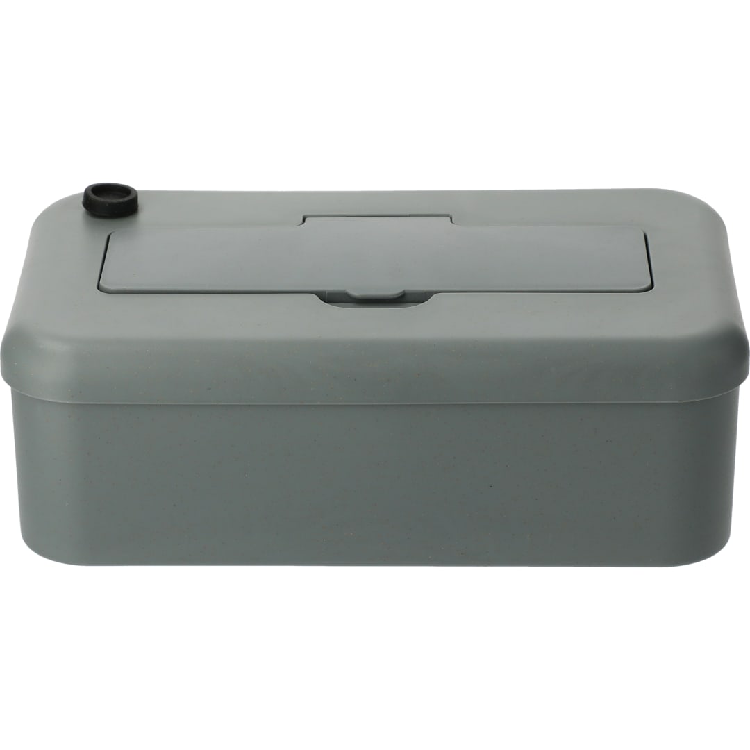 Bamboo Fiber Lunch Box with Utensils - 1022-14 Gray