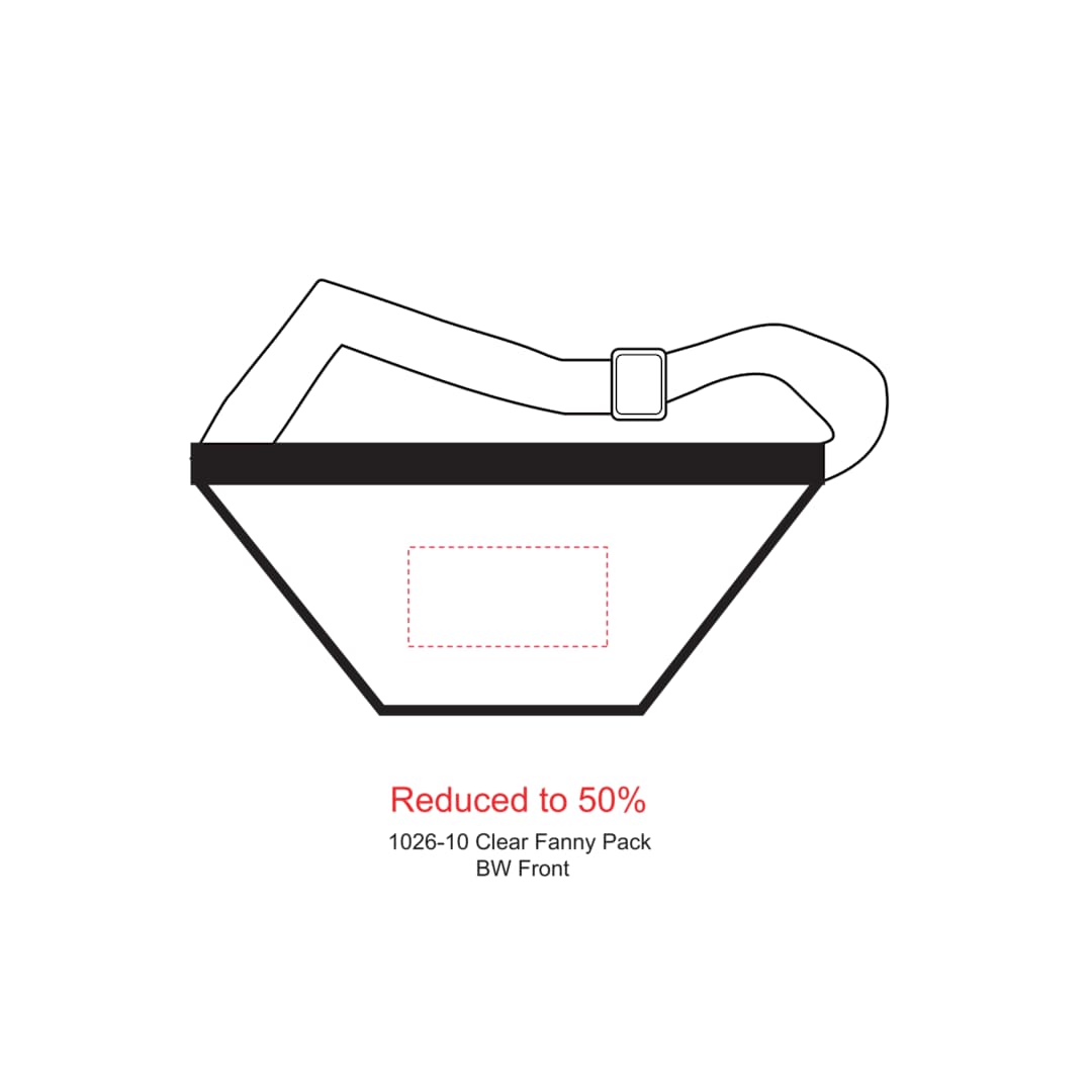 Clear Fanny Pack - 1026-10 Black
