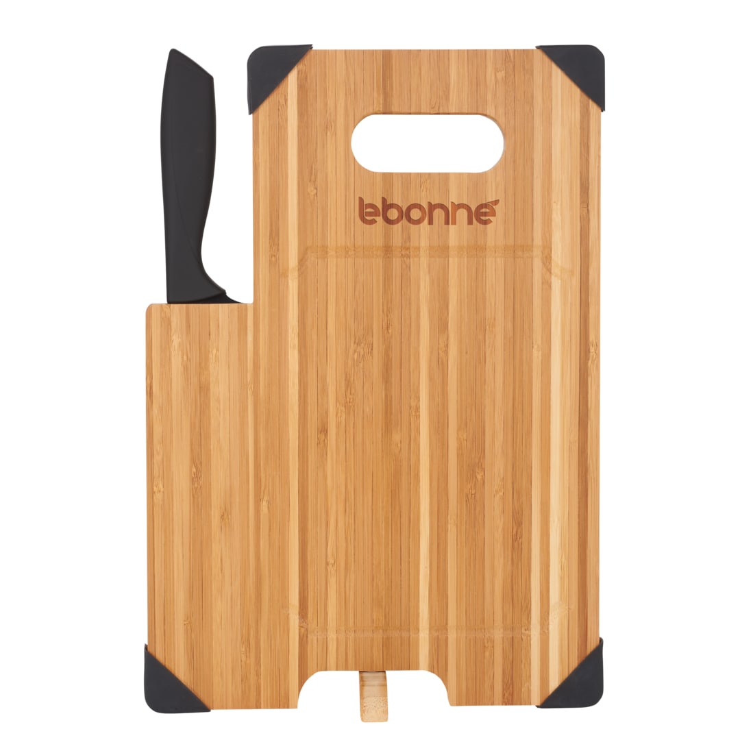 Bamboo Cutting Board with Knife - 1031-49 Natural