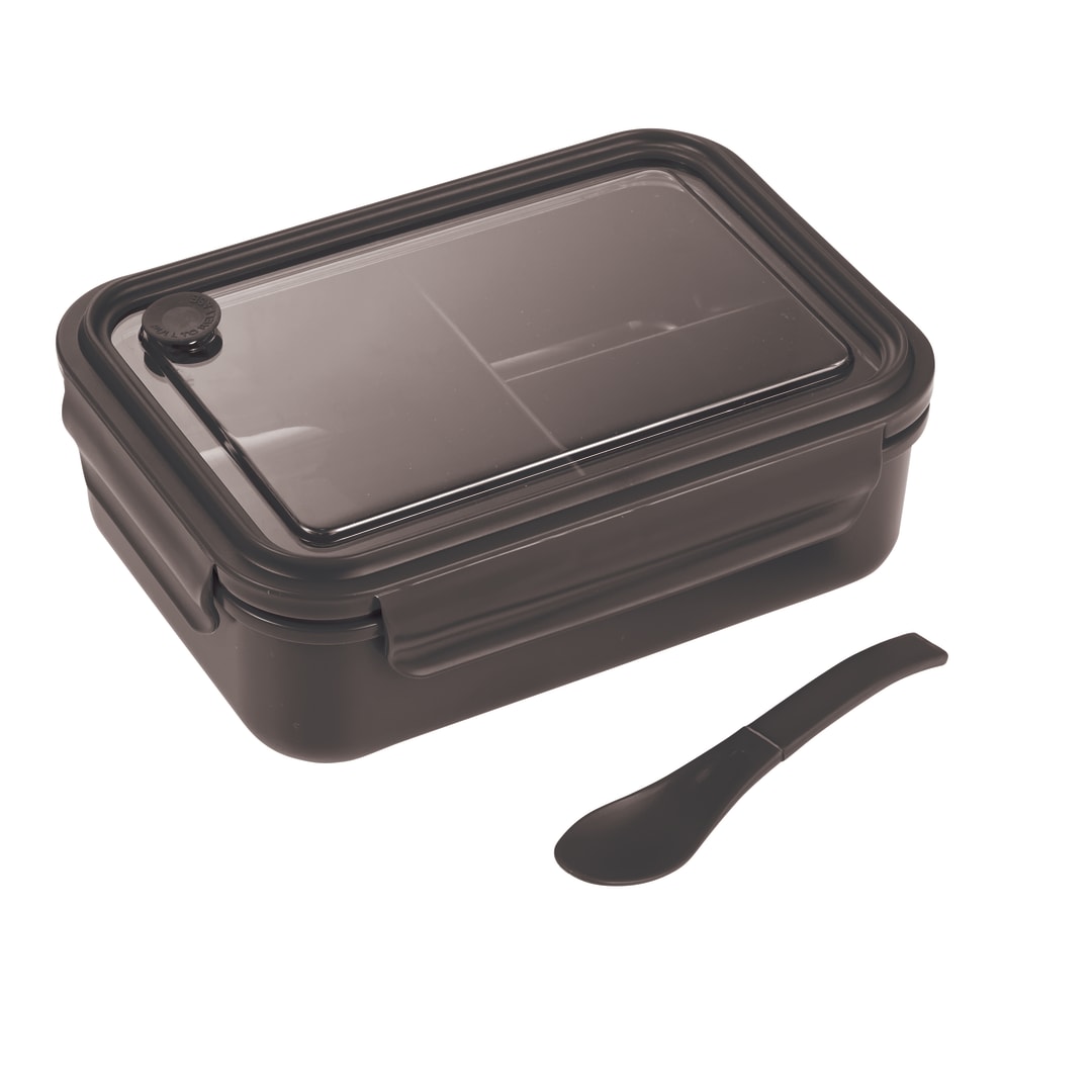 Three Compartment Food Storage Bento Box - 1031-56 Black