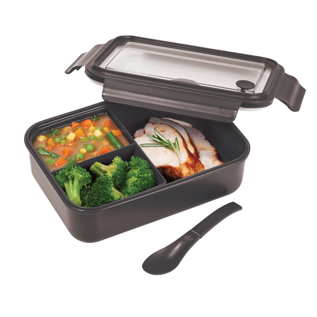  Three Compartment Food Storage Bento Box - 1031-56